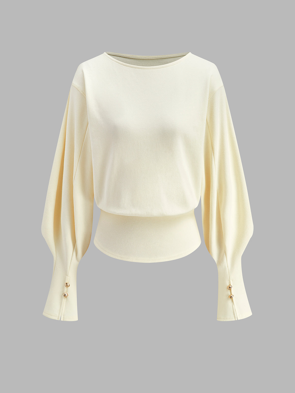 Bell Sleeve Cinched Sweatshirt-Massicos