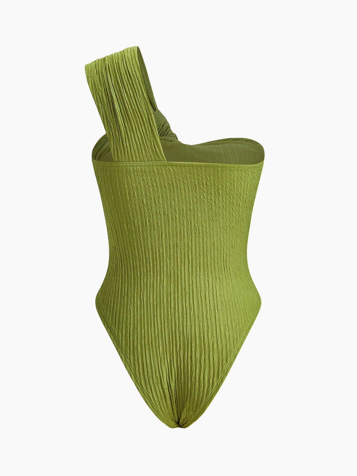 Twist Front One-Shoulder Bodysuit-Massicos