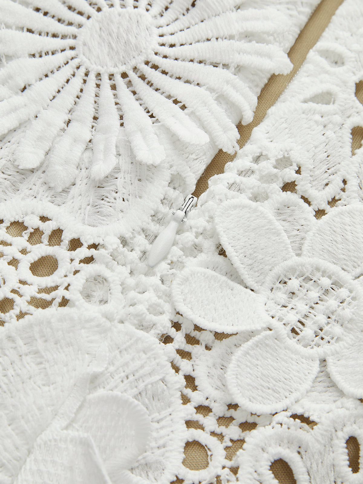 Asymmetrical Floral Lace Top Skirt Set-Massicos