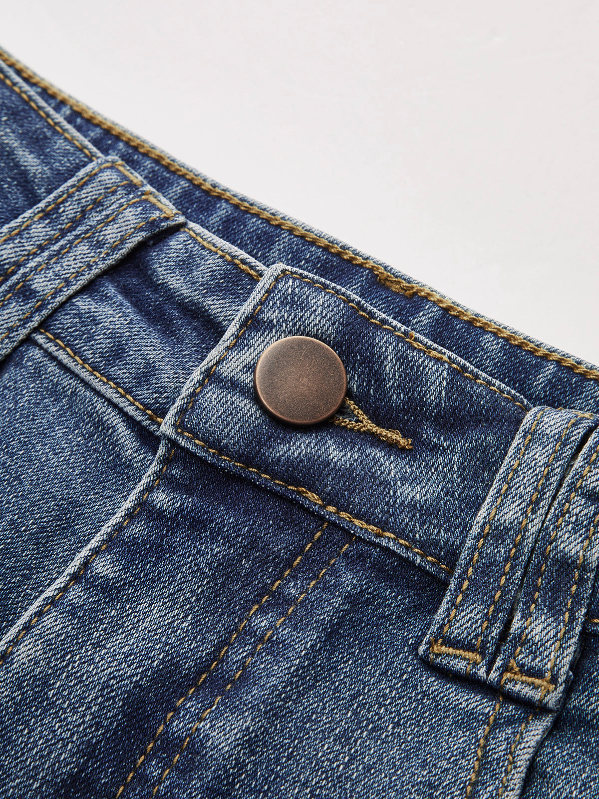Mid-Waist Bootcut Denim Jeans Without Belt-Massicos