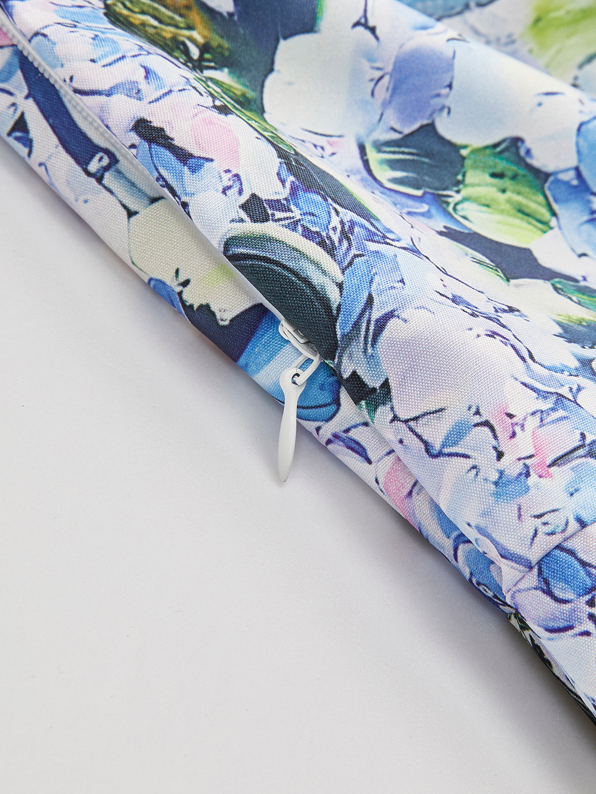 Floral Print Tie-Strap Dress-Massicos