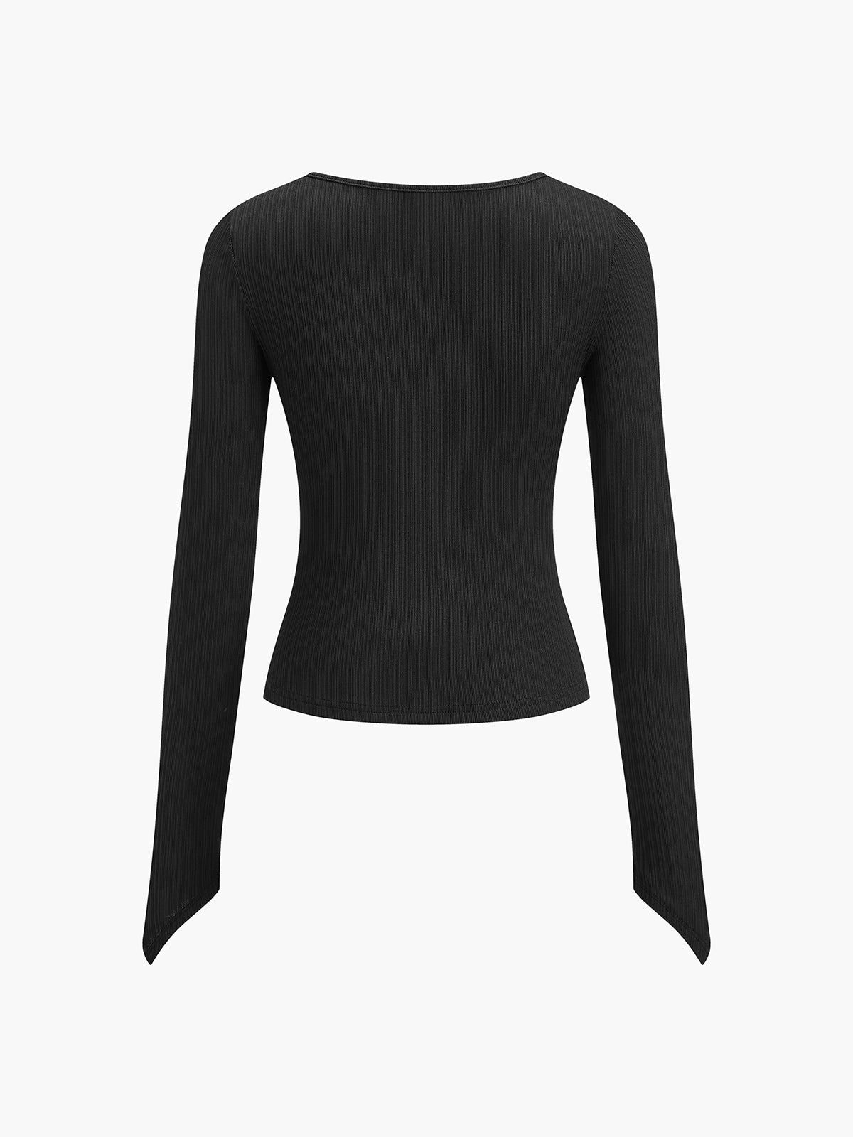 Metal Detail Pleated Blouse-Massicos