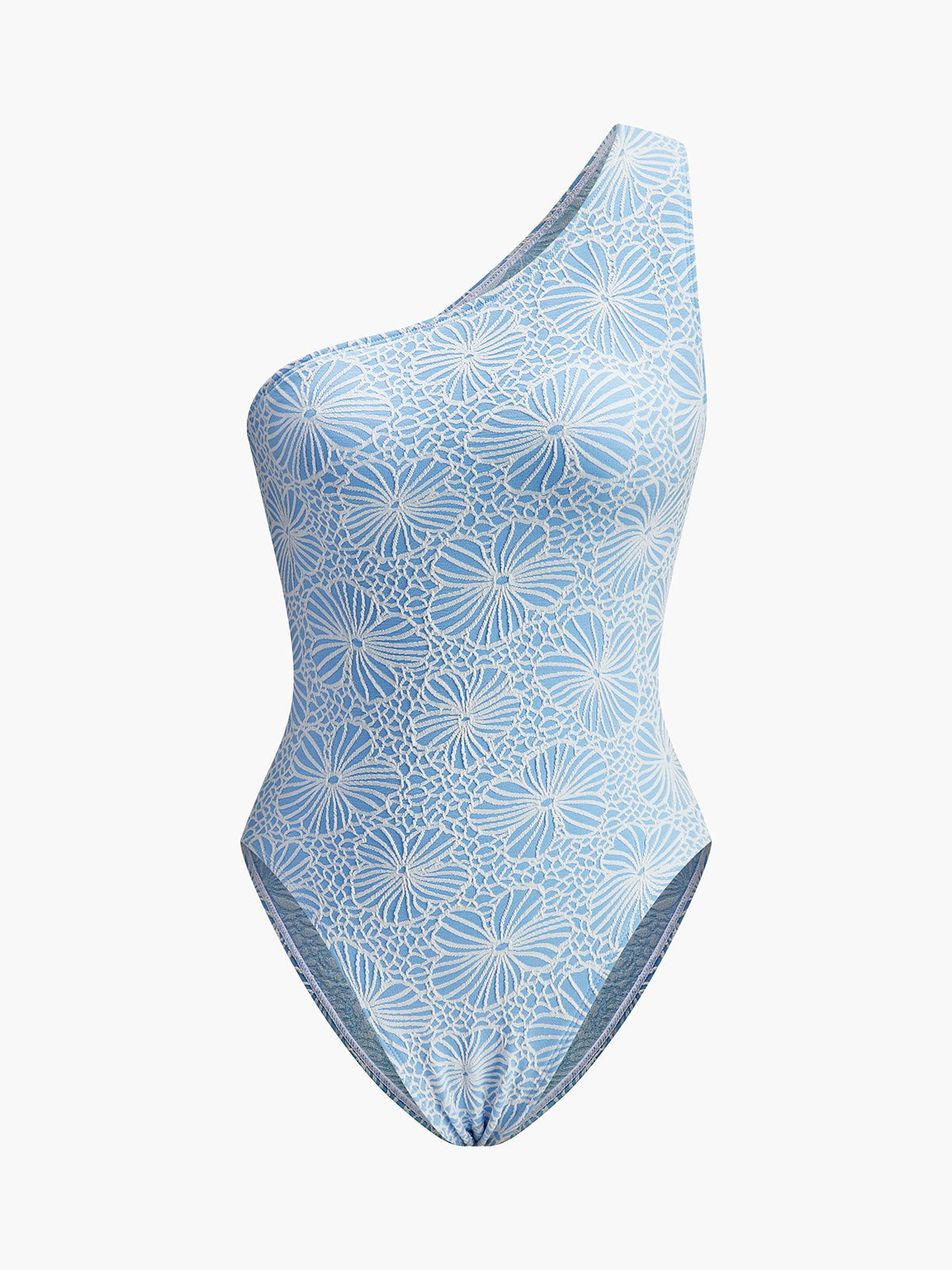 Asymmetrical Lace Cutout Back One-Piece-Massicos