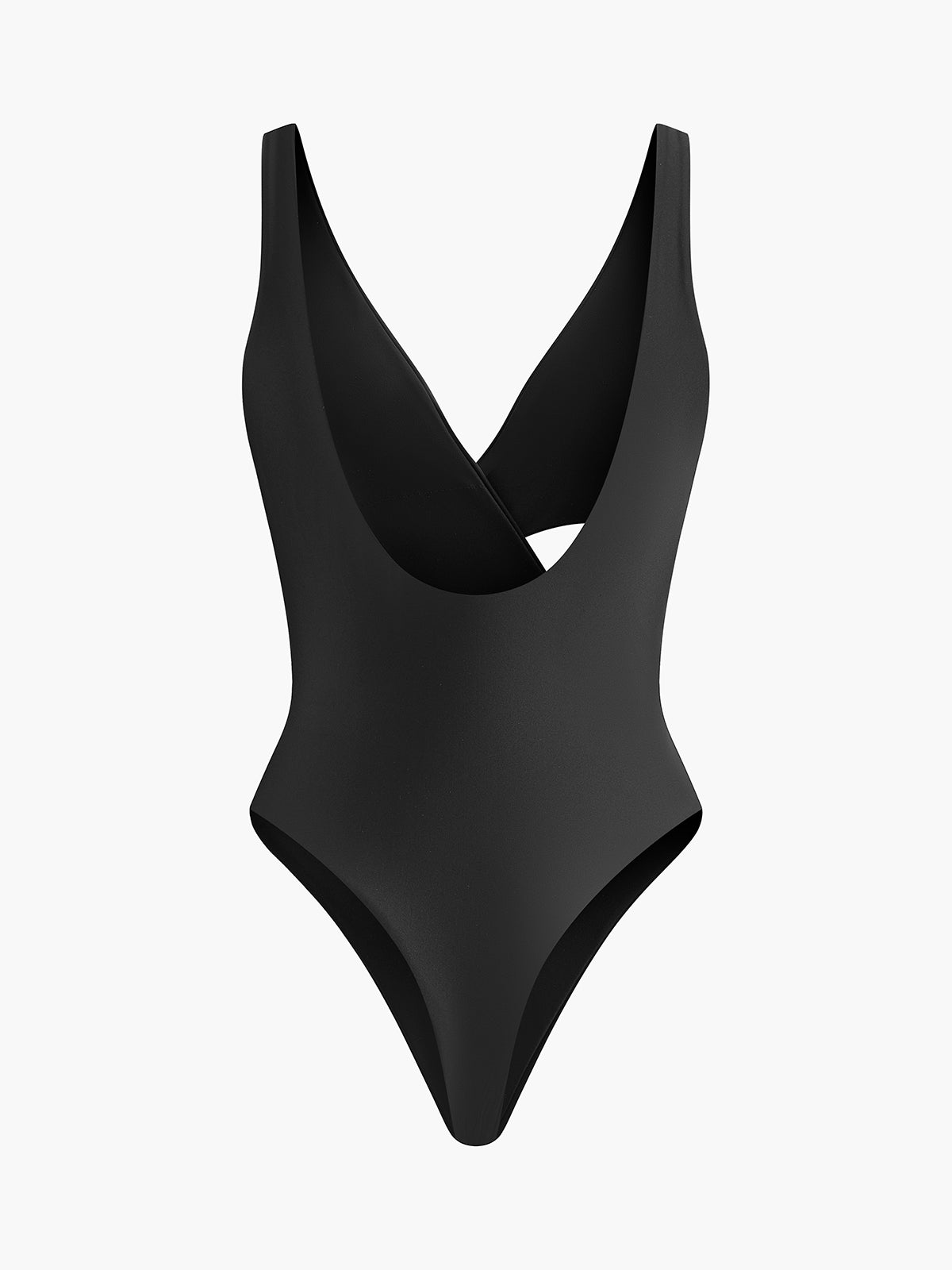 V-Neck Criss-Cross One-Piece Swimsuit-Massicos