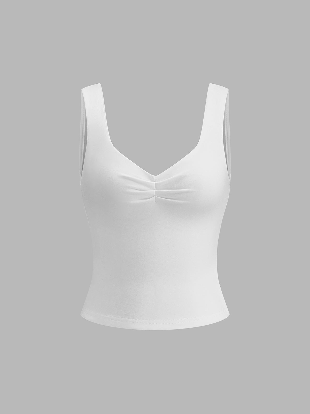 Basic Solid Strappy Top-Massicos