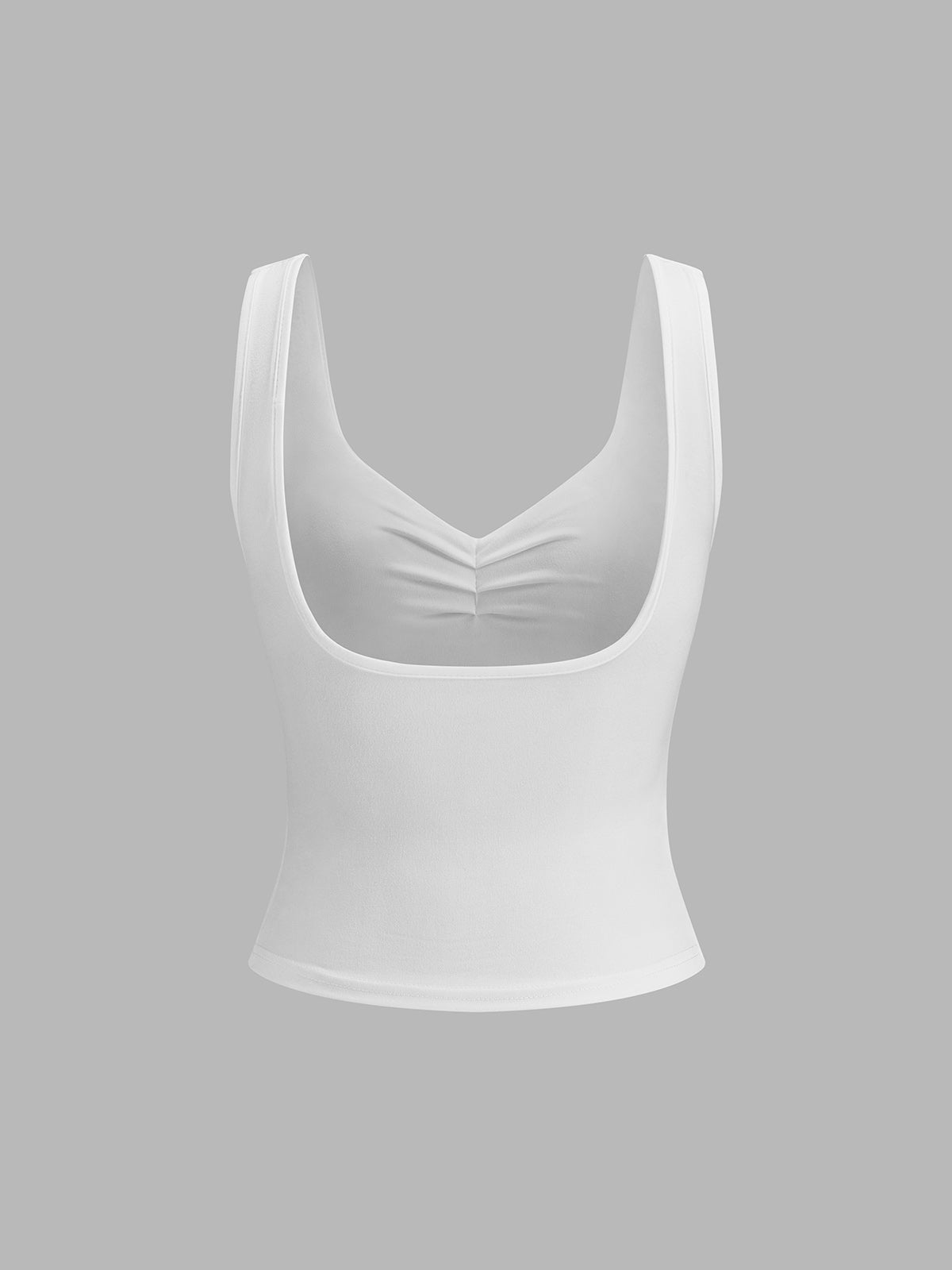 Basic Solid Strappy Top-Massicos