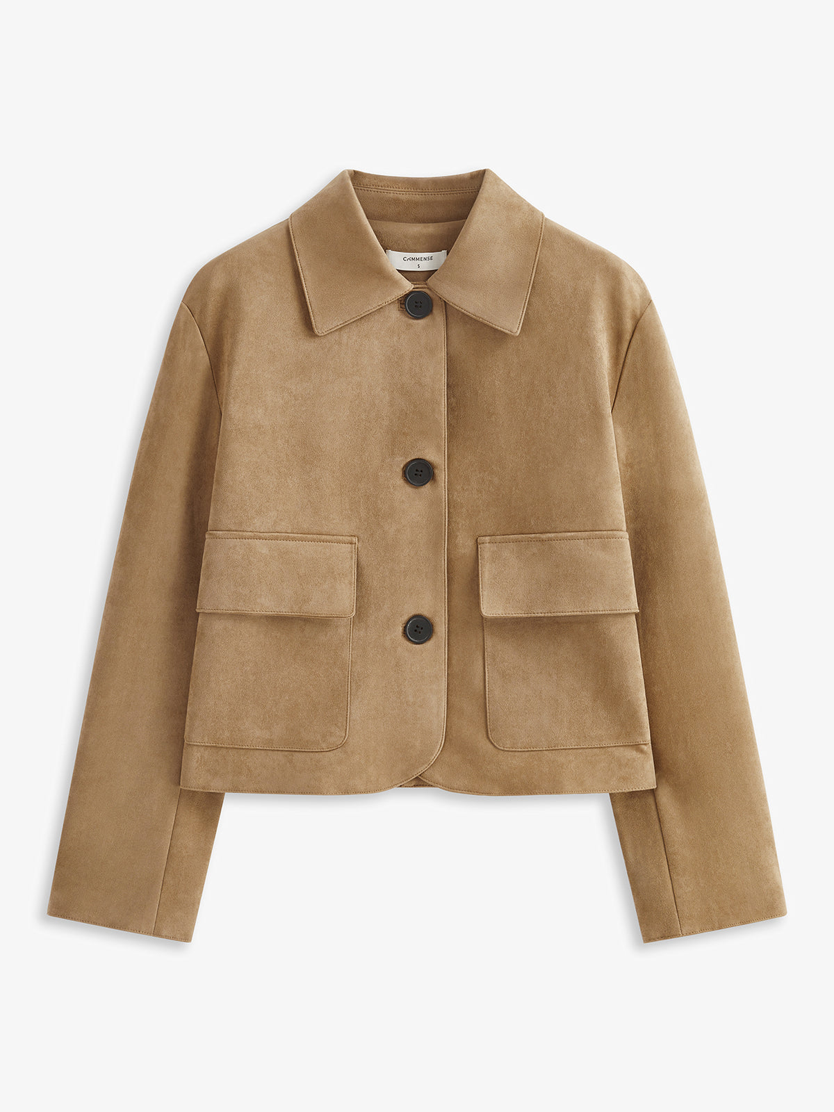 Suede Soft Button Lapel Jacket-Massicos
