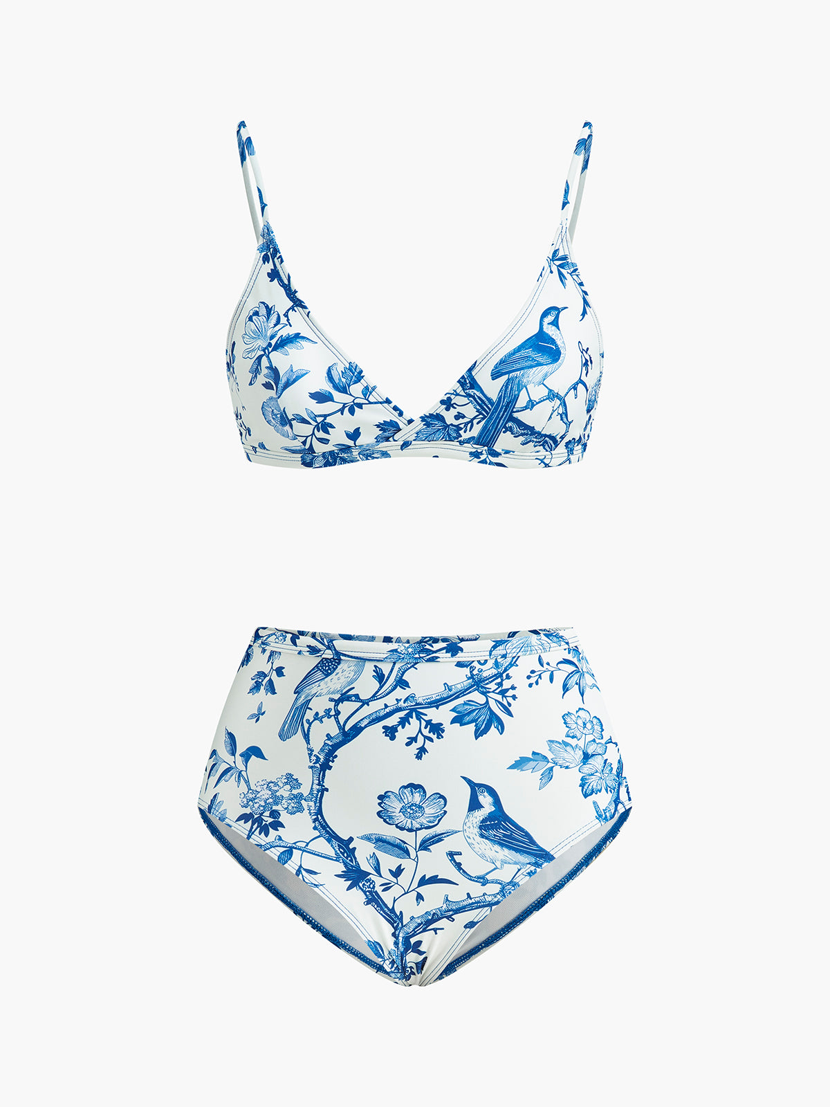 Print High-Waist Bikini Set-Massicos