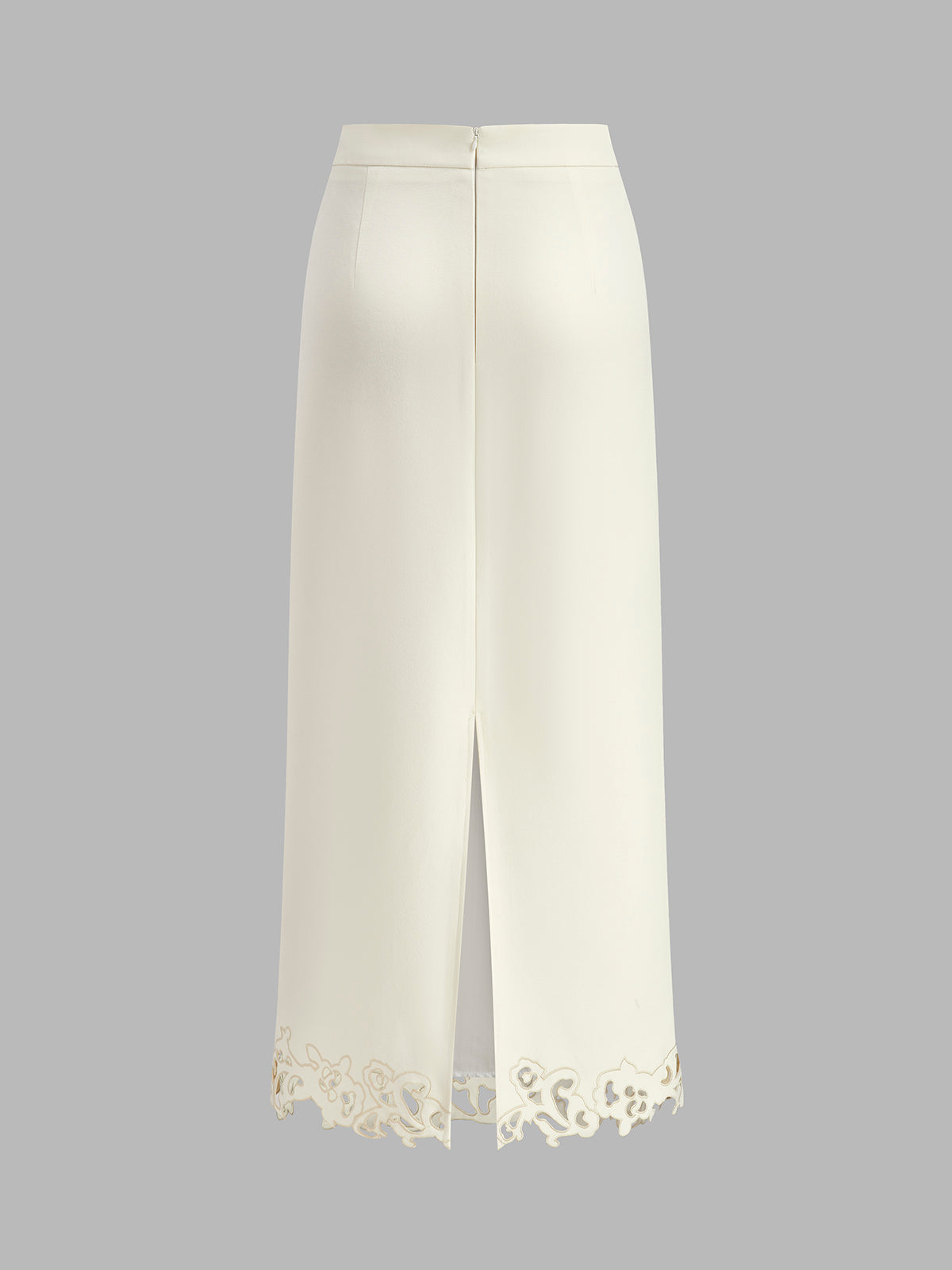 3D Embroidered A-Line Skirt-Massicos