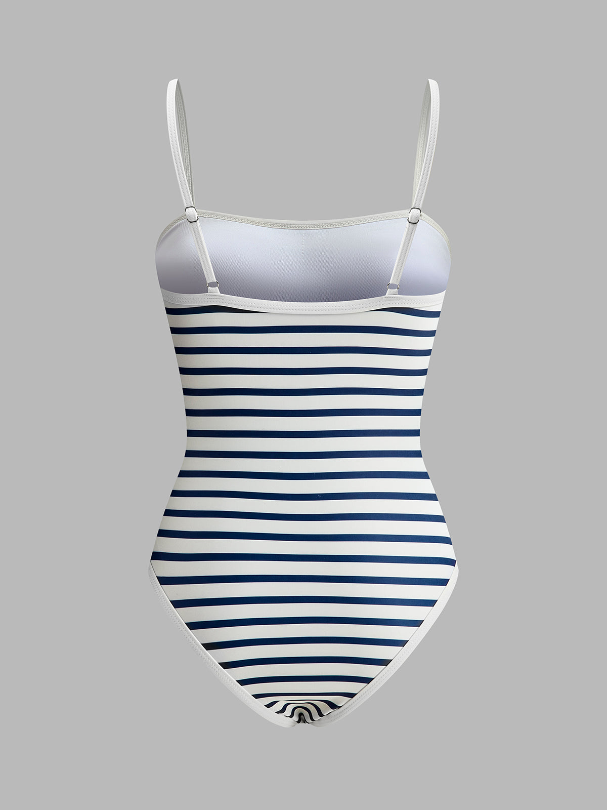 Striped Spaghetti Strap One-Piece Swimsuit-Massicos