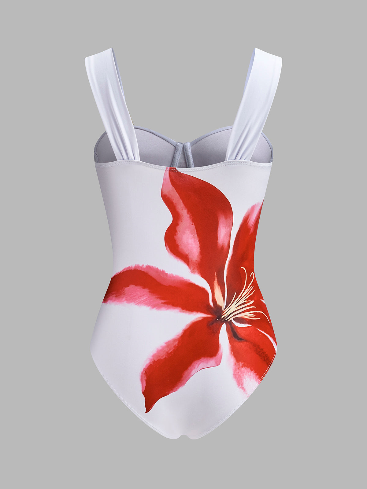 Corset-Style One-Piece With Draped Cover-Up-Massicos