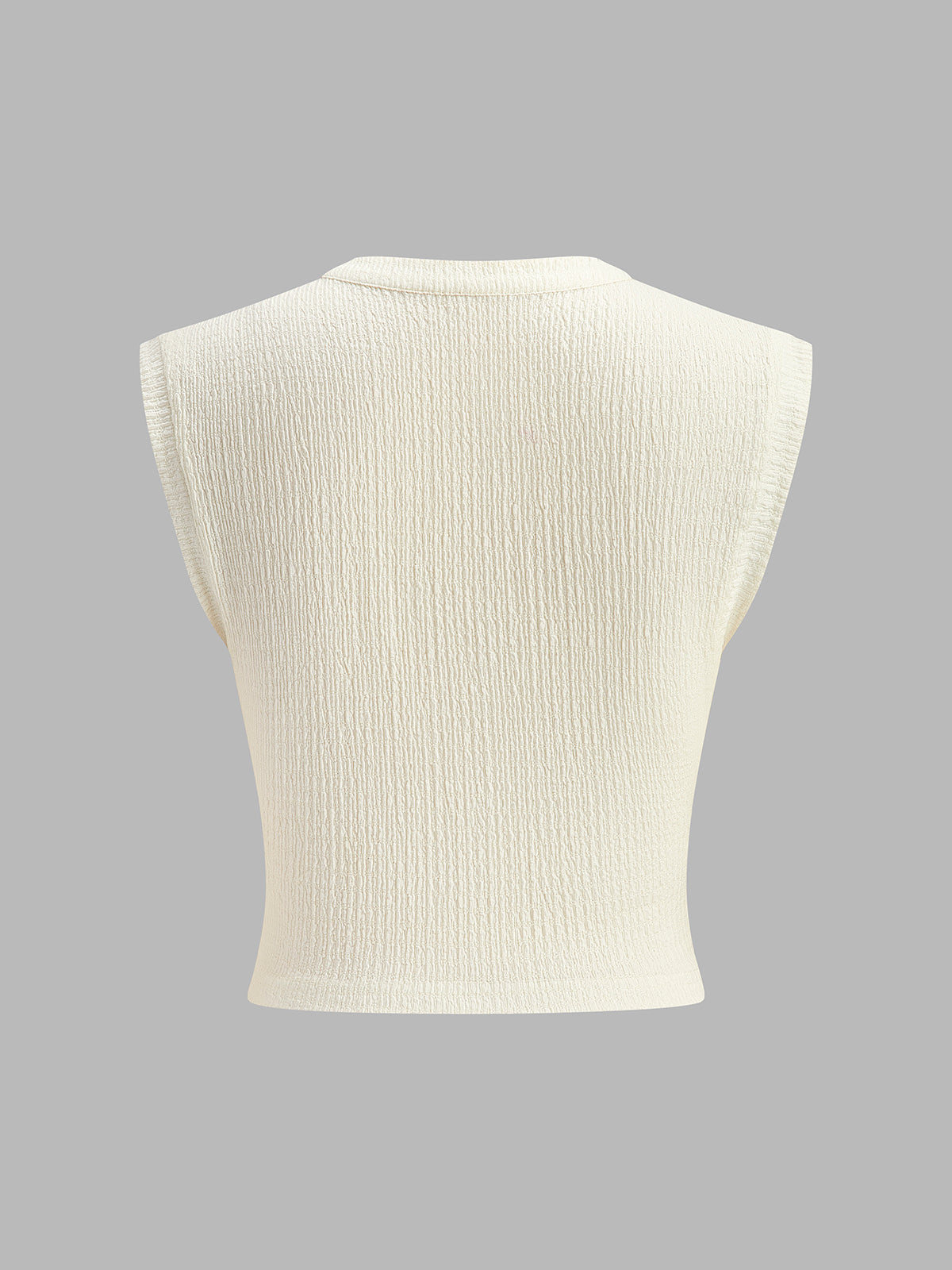 V-Neck Knot Front Sleeveless Top-Massicos