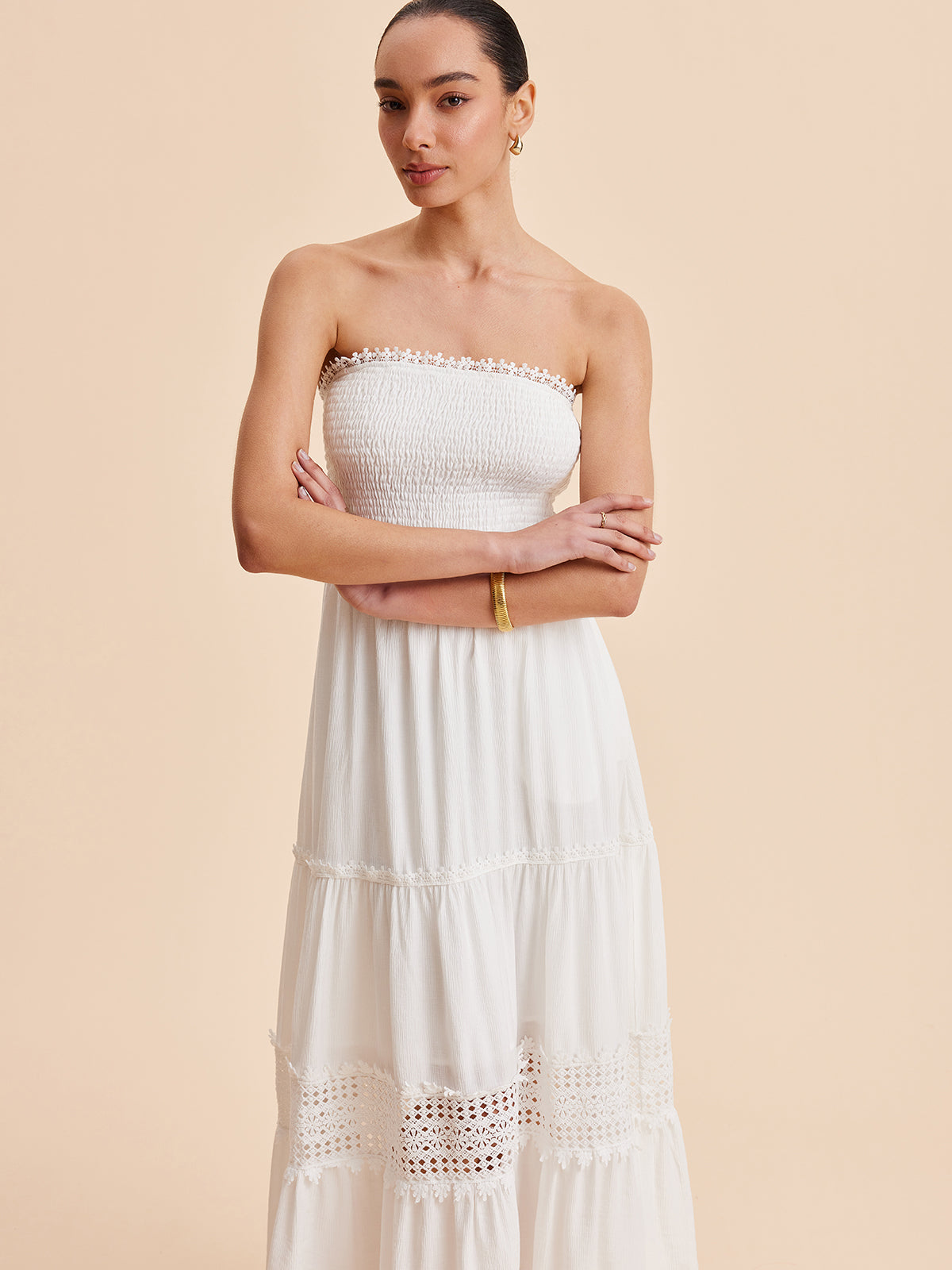 Smocked Cami Dress-Massicos