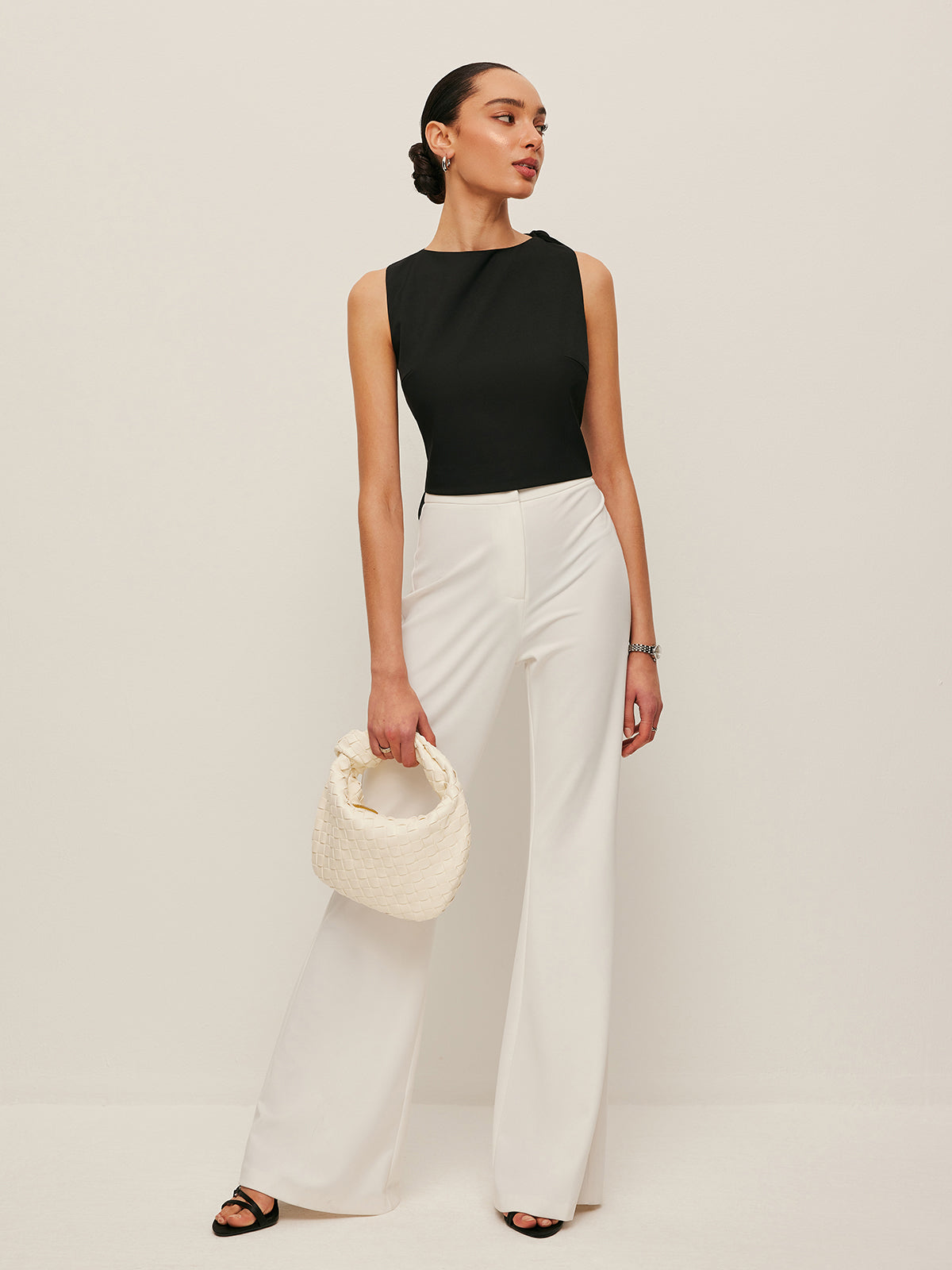 Asymmetrical Open-Back Tie Top-Massicos