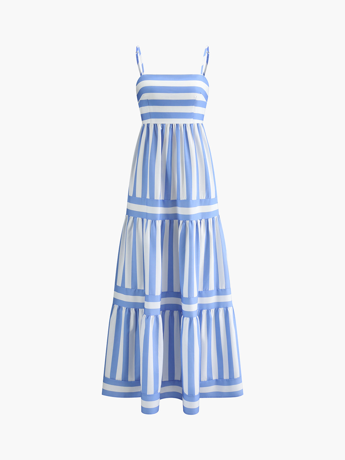 Printed backless pockets long dress-Massicos