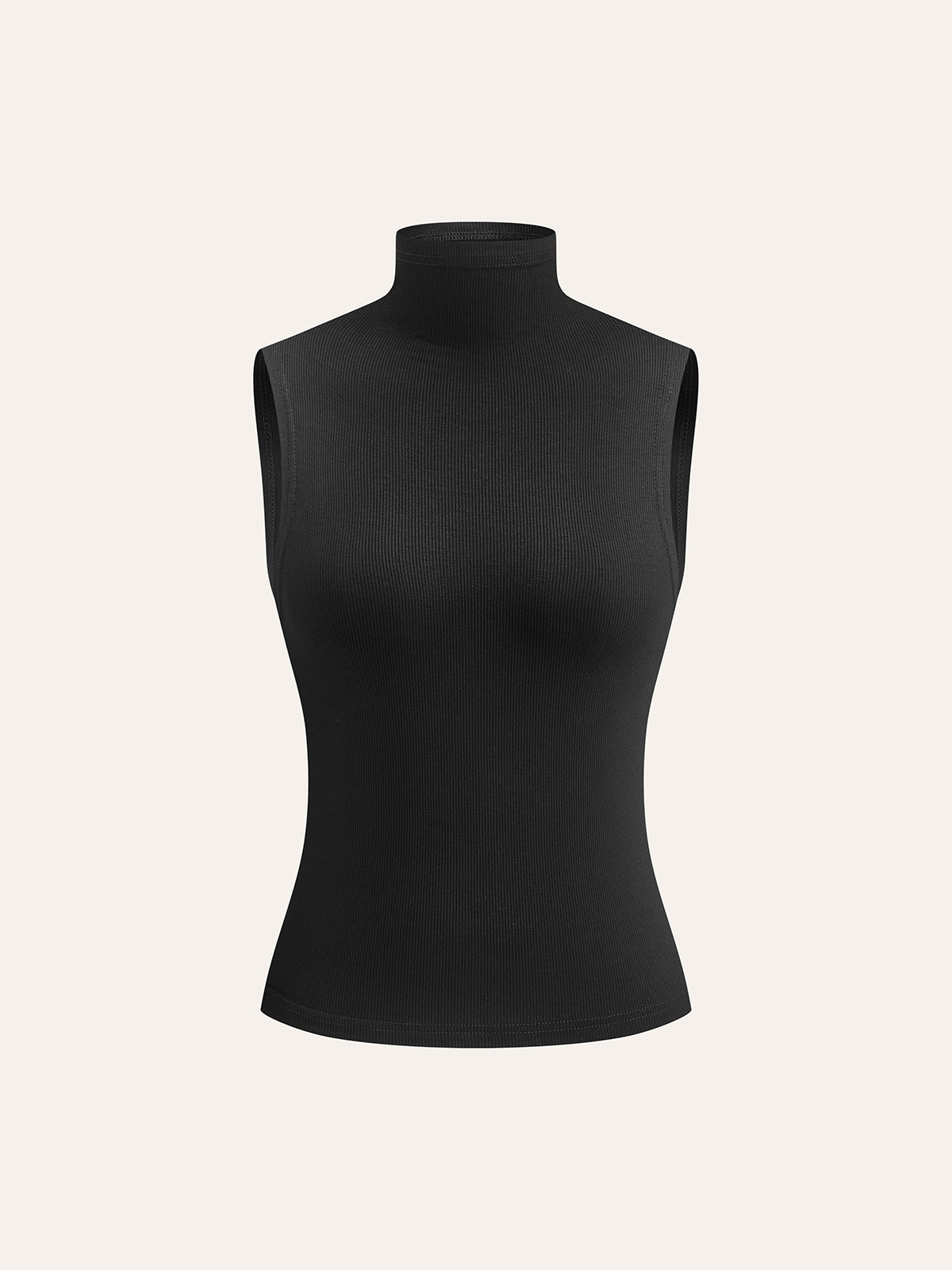Turtleneck Rib Top-Massicos