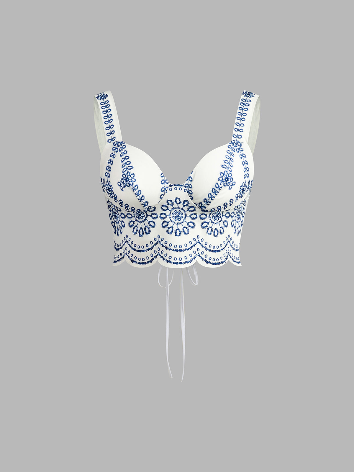 Printed Sleeveless Tie Back Skirt Set-Massicos