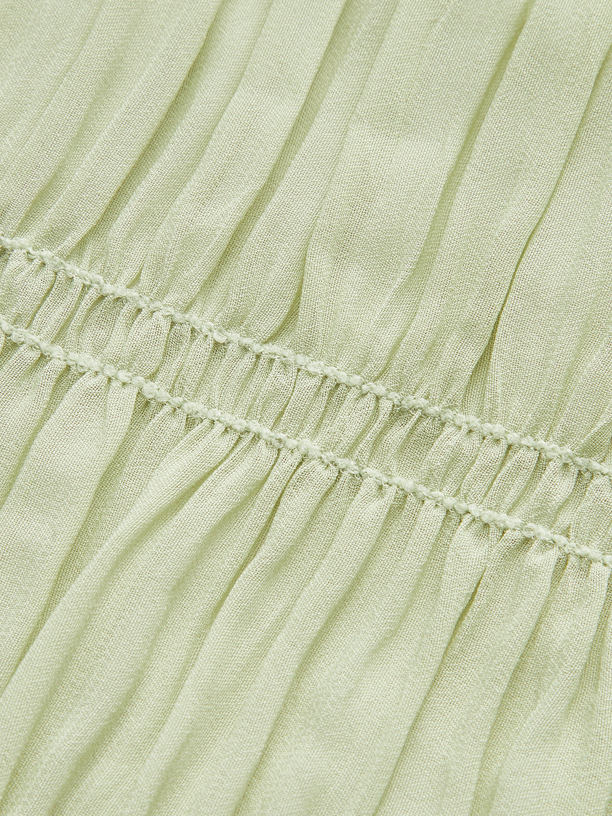 Semi-Sheer Strappy Pleated Dress-Massicos
