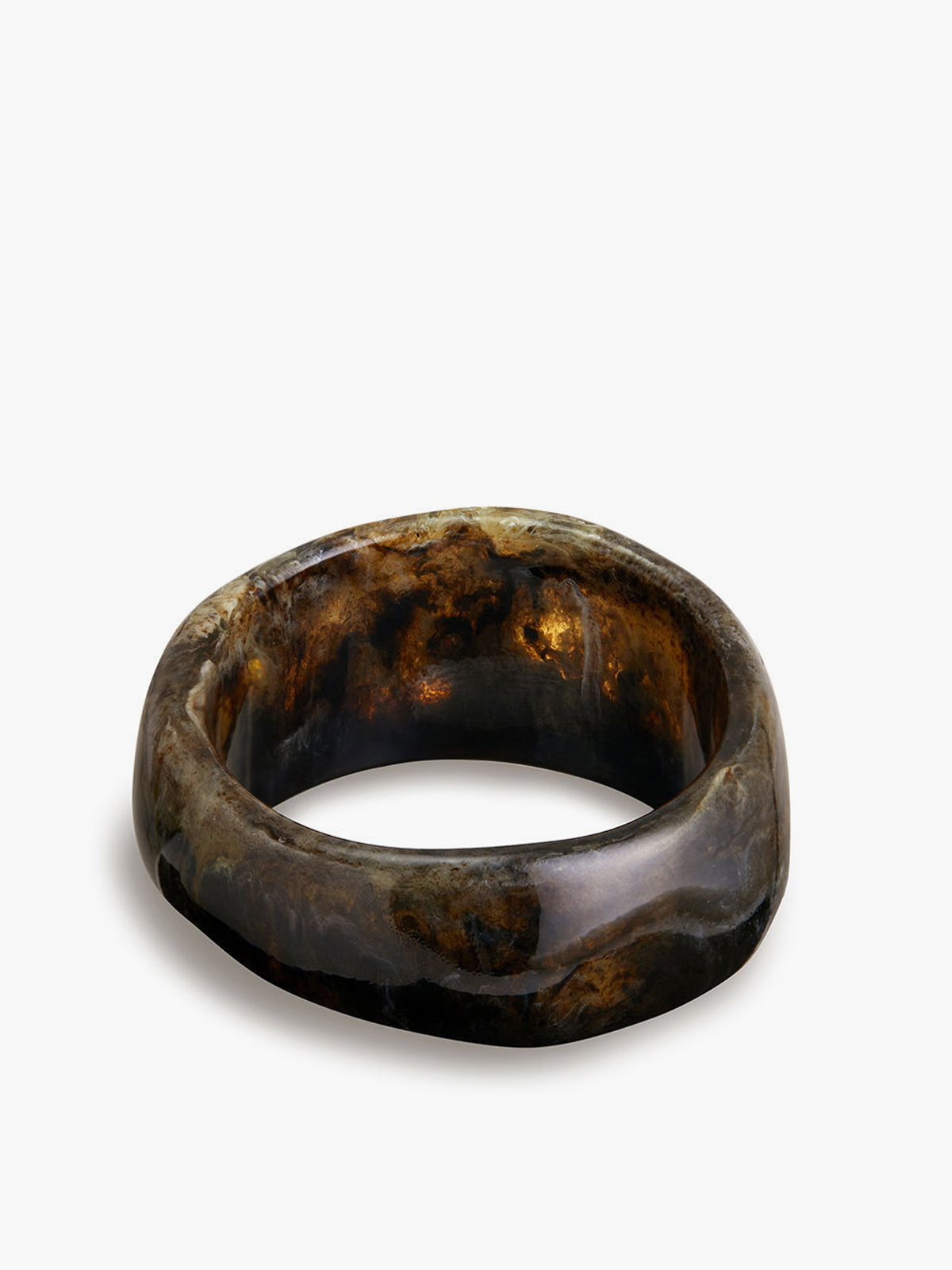 Vintage-Inspired Translucent Resin Bracelet-Massicos