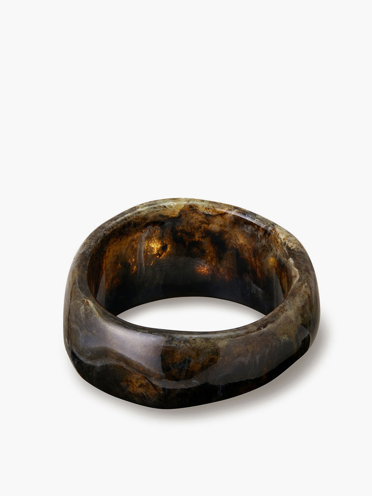 Vintage-Inspired Translucent Resin Bracelet-Massicos