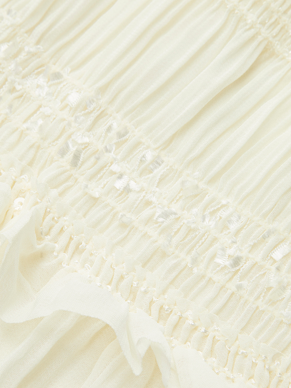 Smocked Halter Crop Top With Tiered Skirt Set-Massicos