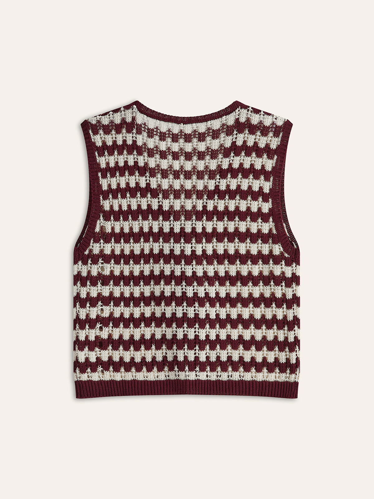 Contrast Bow-Tie Knit Top-Massicos