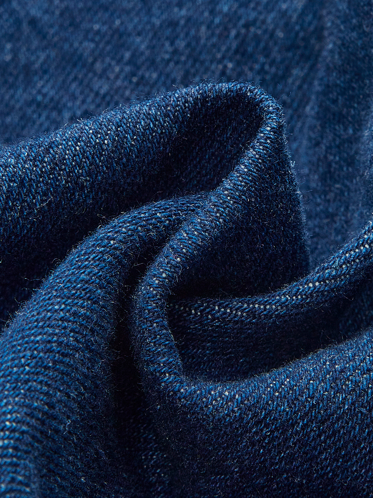 Cotton Denim Peplum Top-Massicos