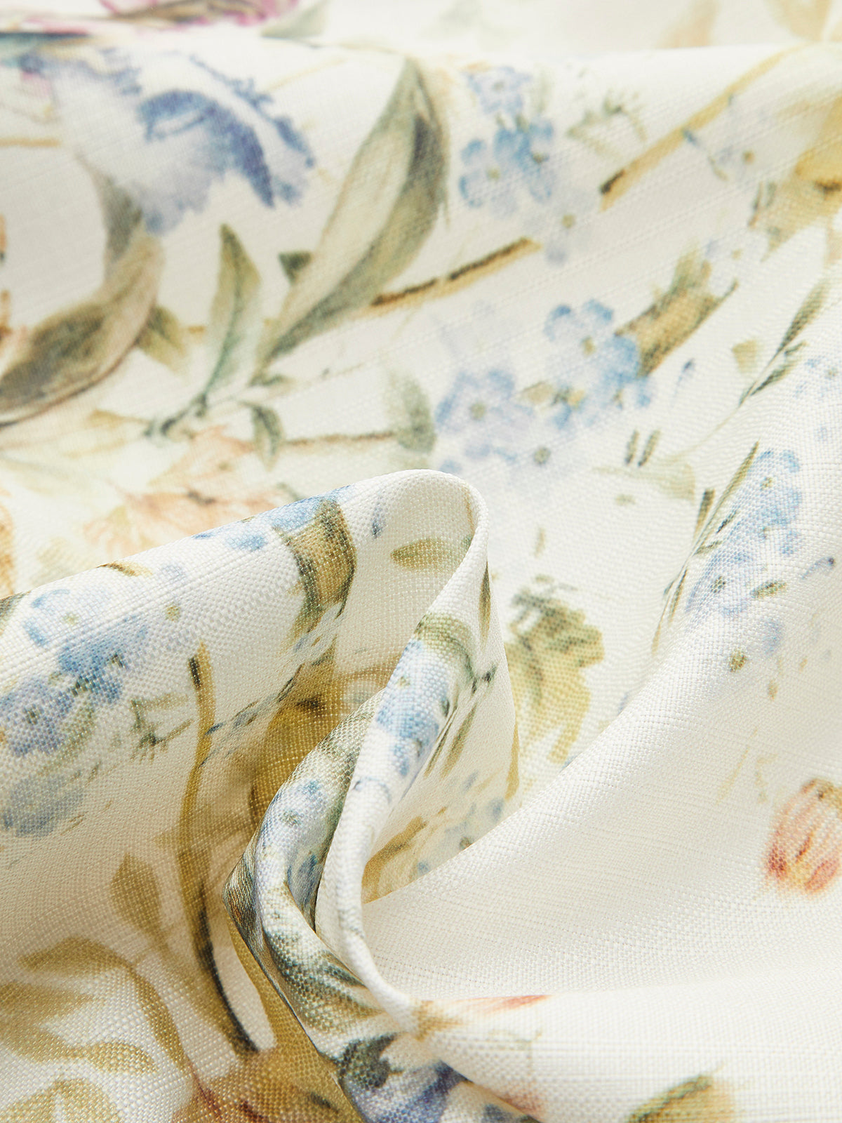 Belted Balloon Sleeve Floral Dress-Massicos