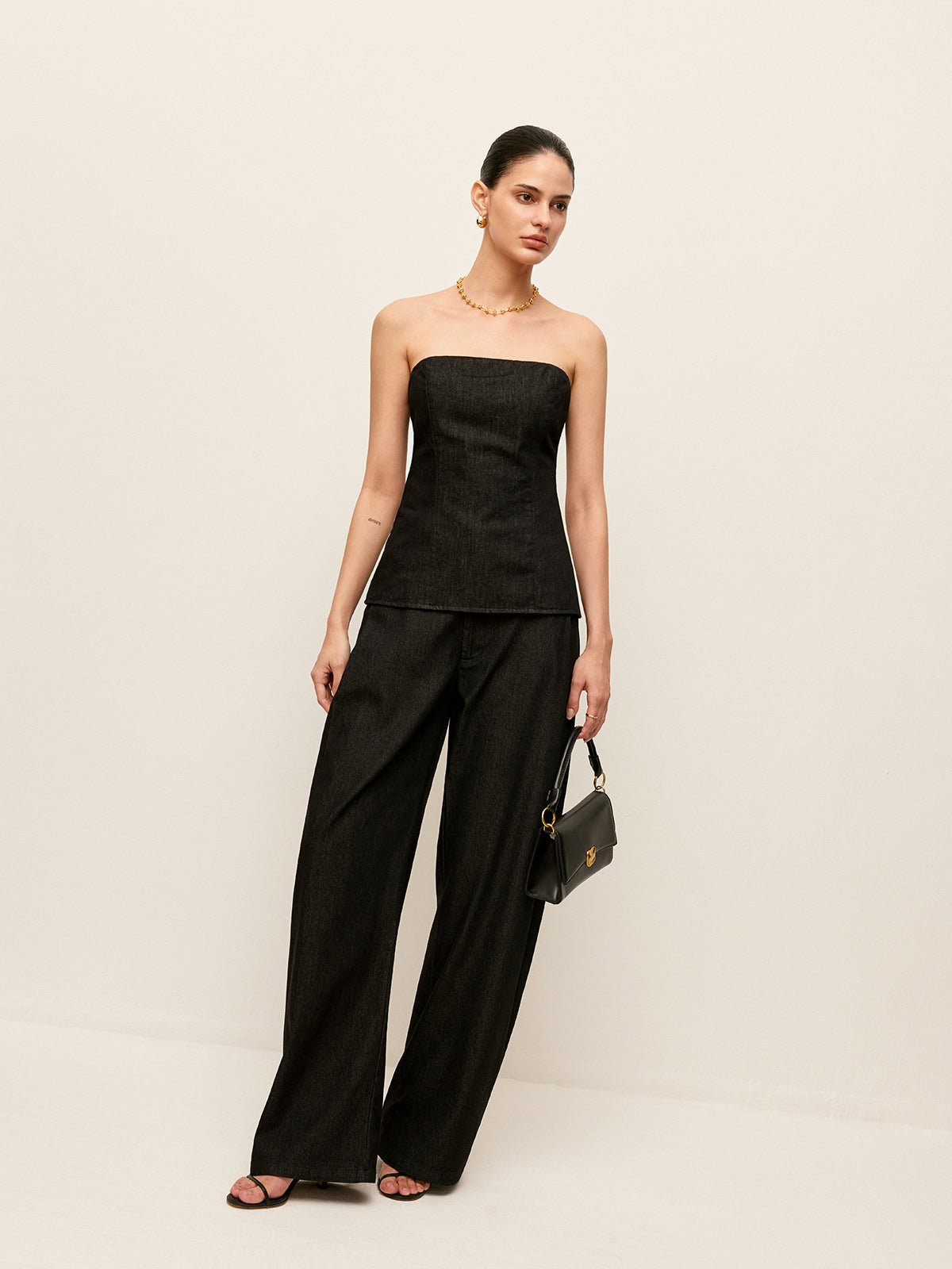 Mid-Waist Pockets Pants Without Belt-Massicos