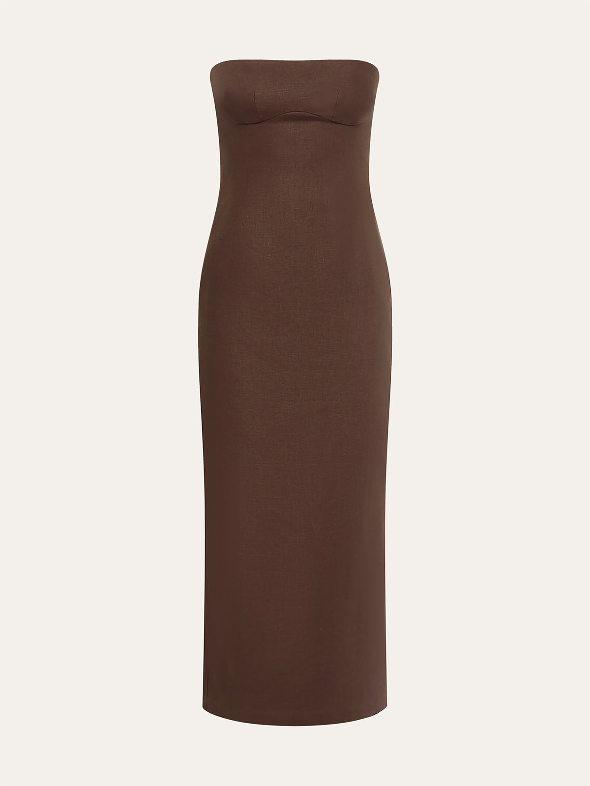 Floral Print Strapless Dress-Massicos