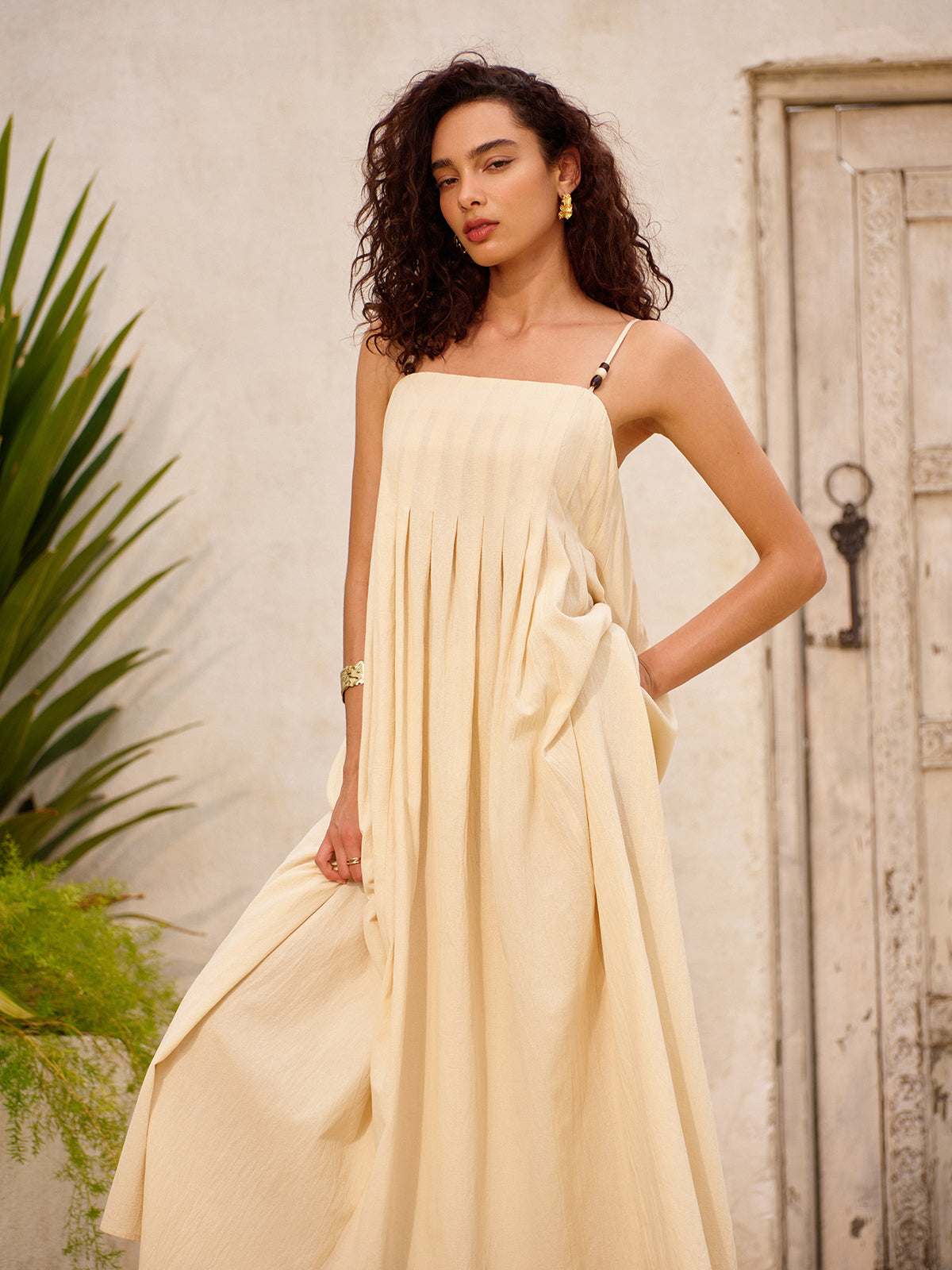 Oversized Pocketed Dress-Massicos
