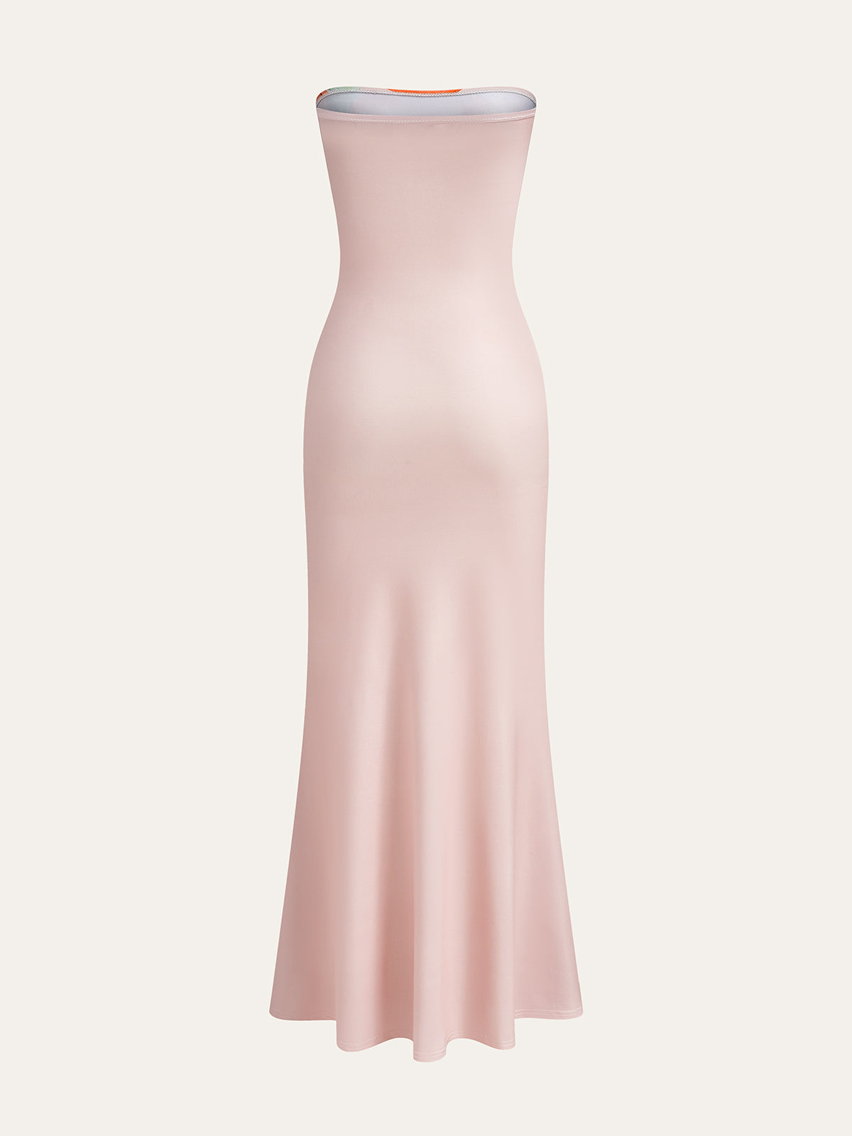 Strapless Floral Print Dress-Massicos