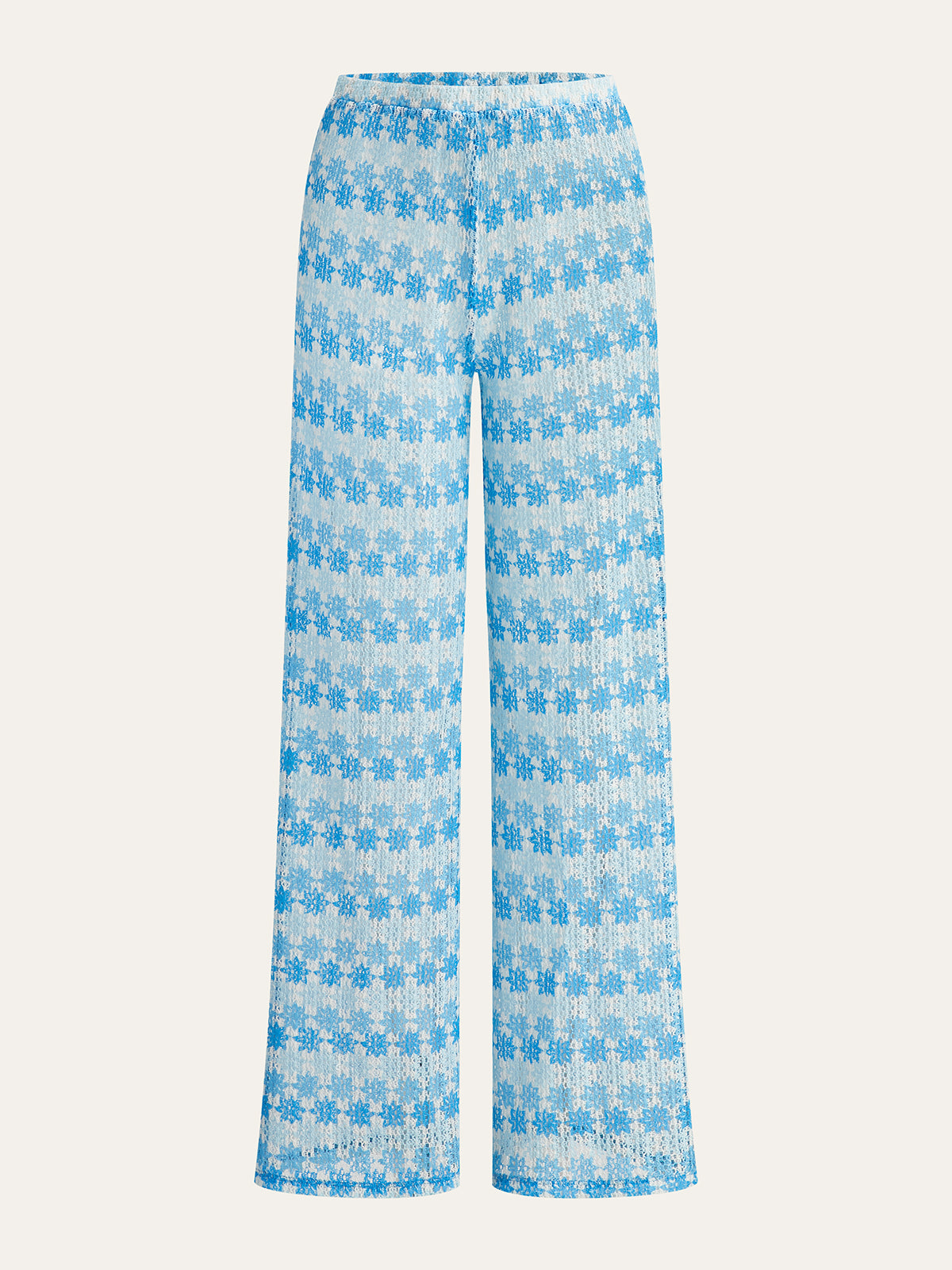 Tie-Back Crochet Halter Pants Set-Massicos