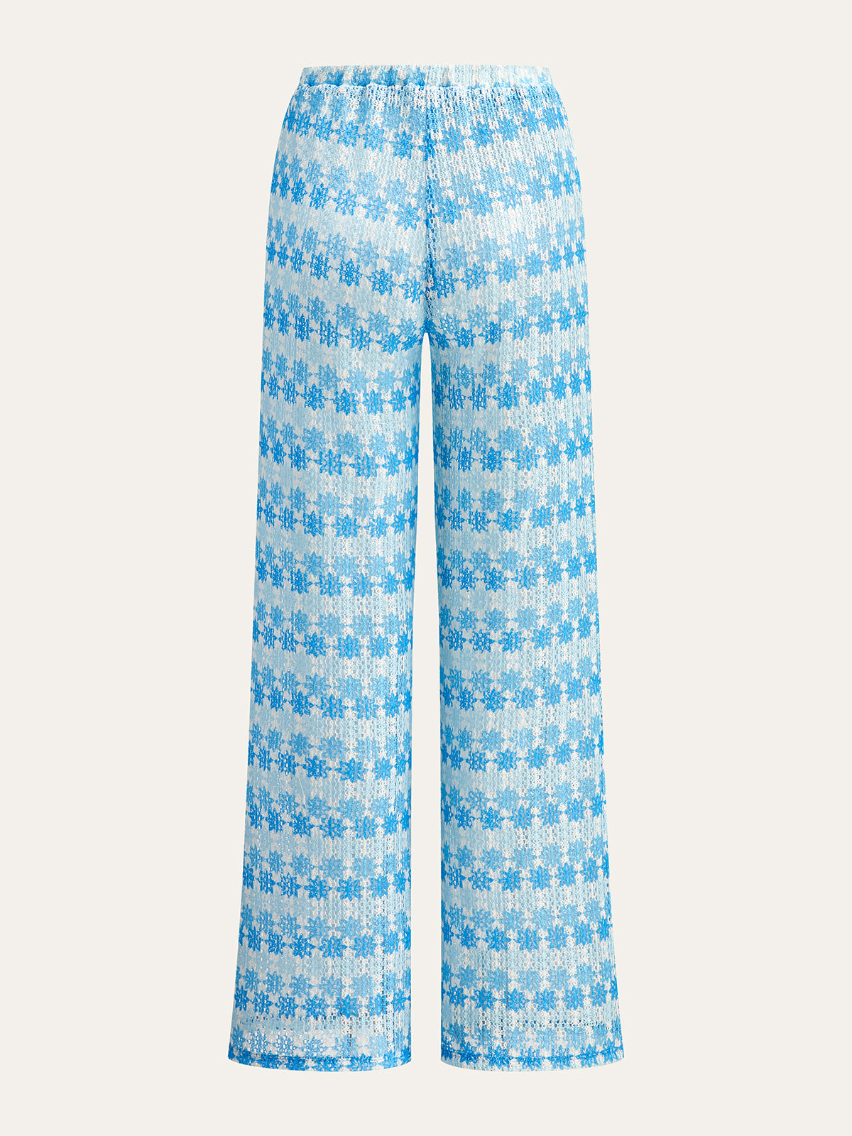 Tie-Back Crochet Halter Pants Set-Massicos