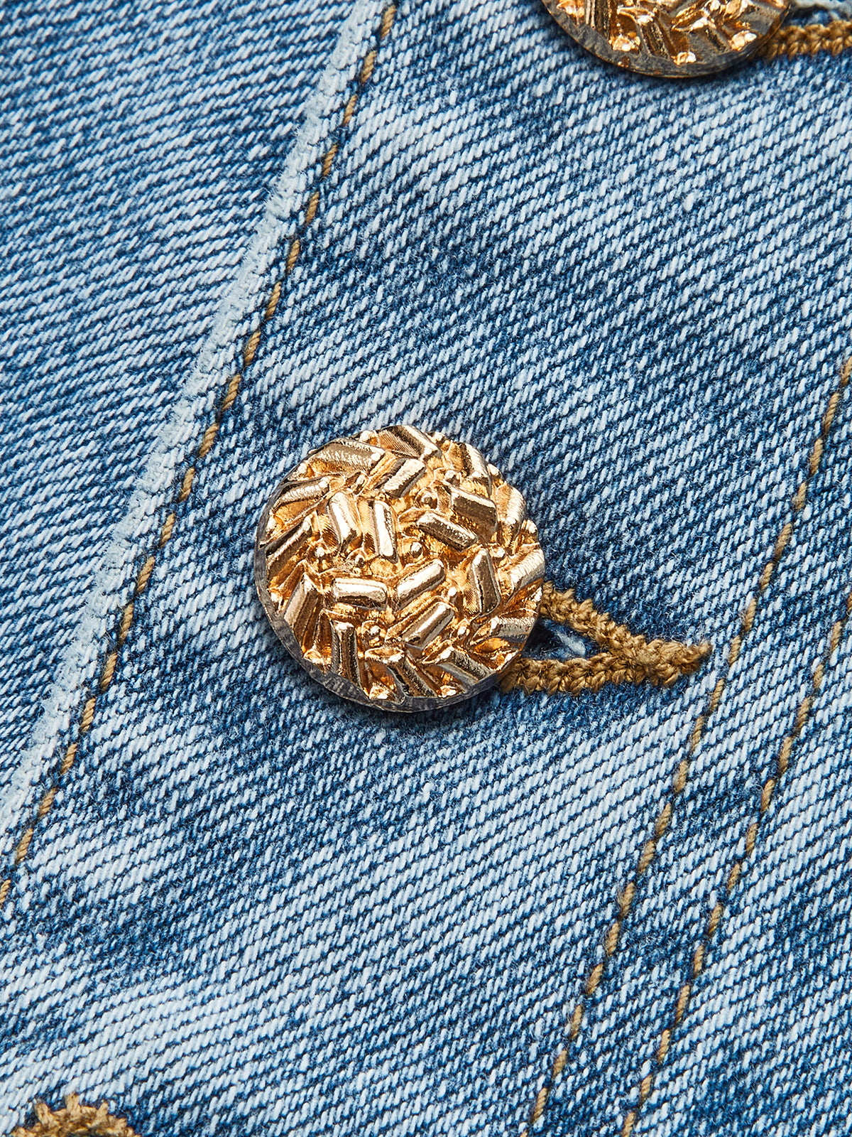 Mid-Waisted Button Flared Jeans-Massicos