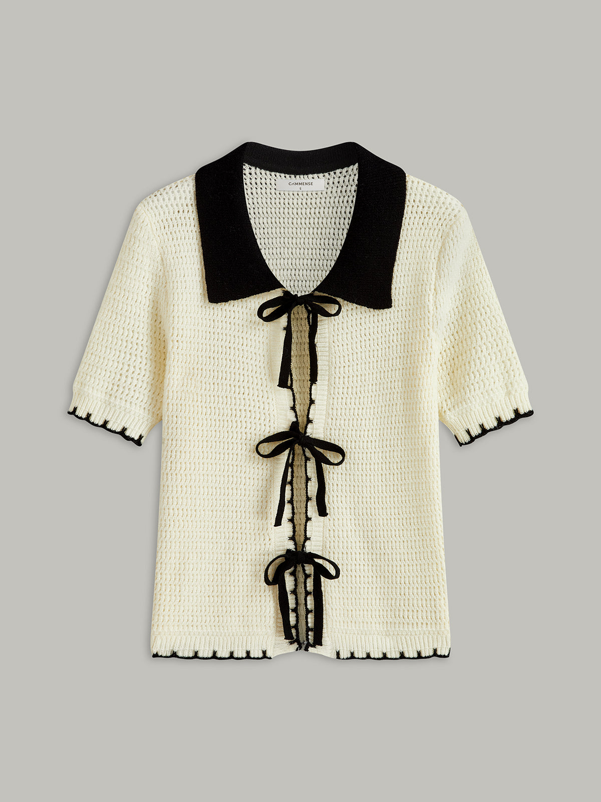 Tie-Front Knit Top-Massicos