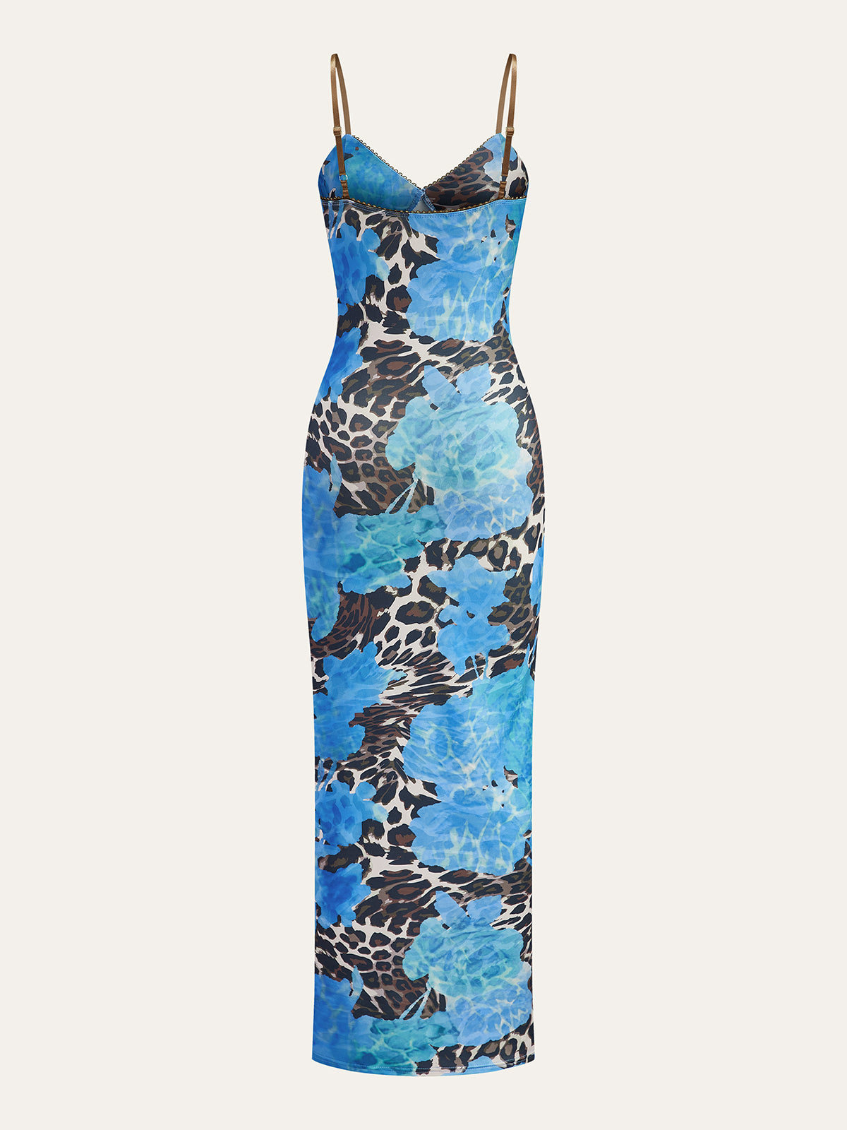 Leopard Print Maxi Dress-Massicos
