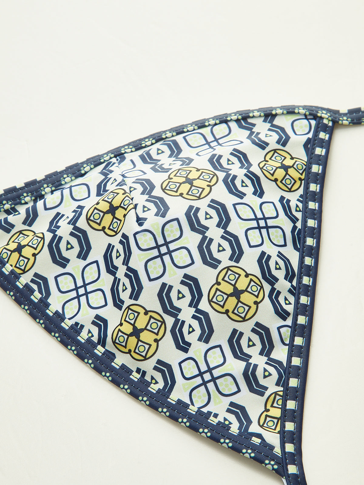 Patterned Halter Bikini Set-Massicos