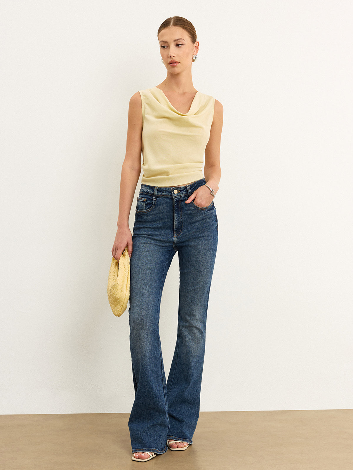 Tie-Back Bow Tank Top-Massicos