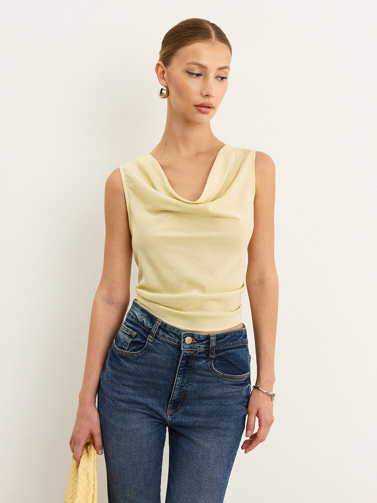 Tie-Back Bow Tank Top-Massicos