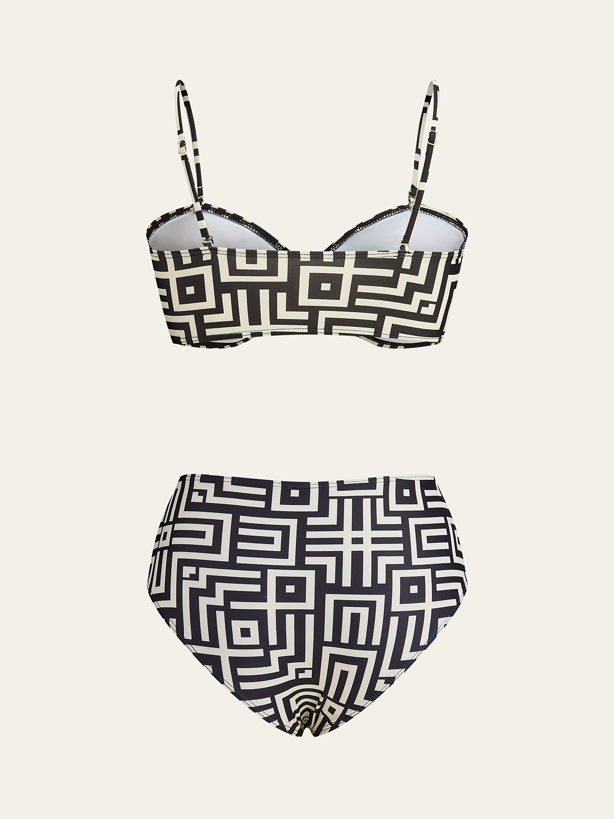 Geometric Print Bikini Set-Massicos
