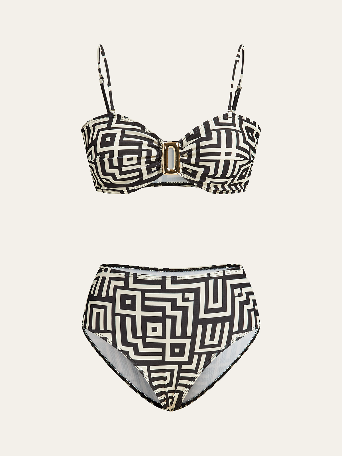 Geometric Print Bikini Set-Massicos