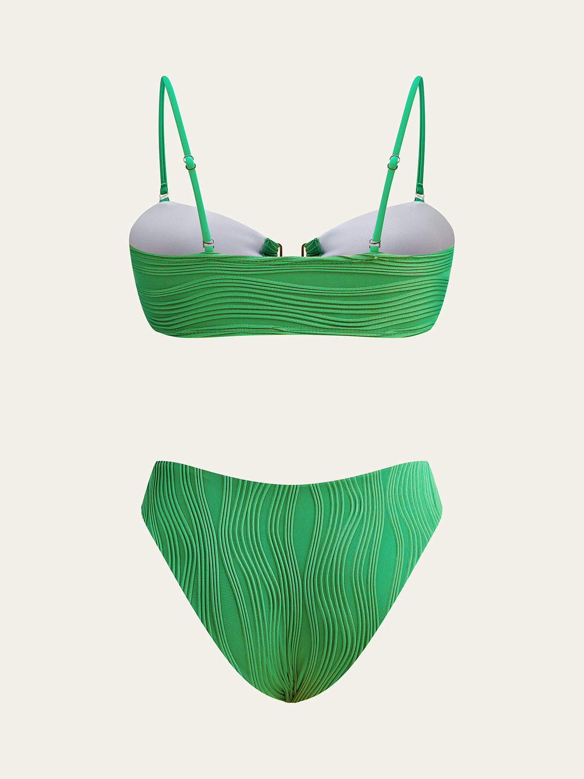 Textured Bikini Set-Massicos