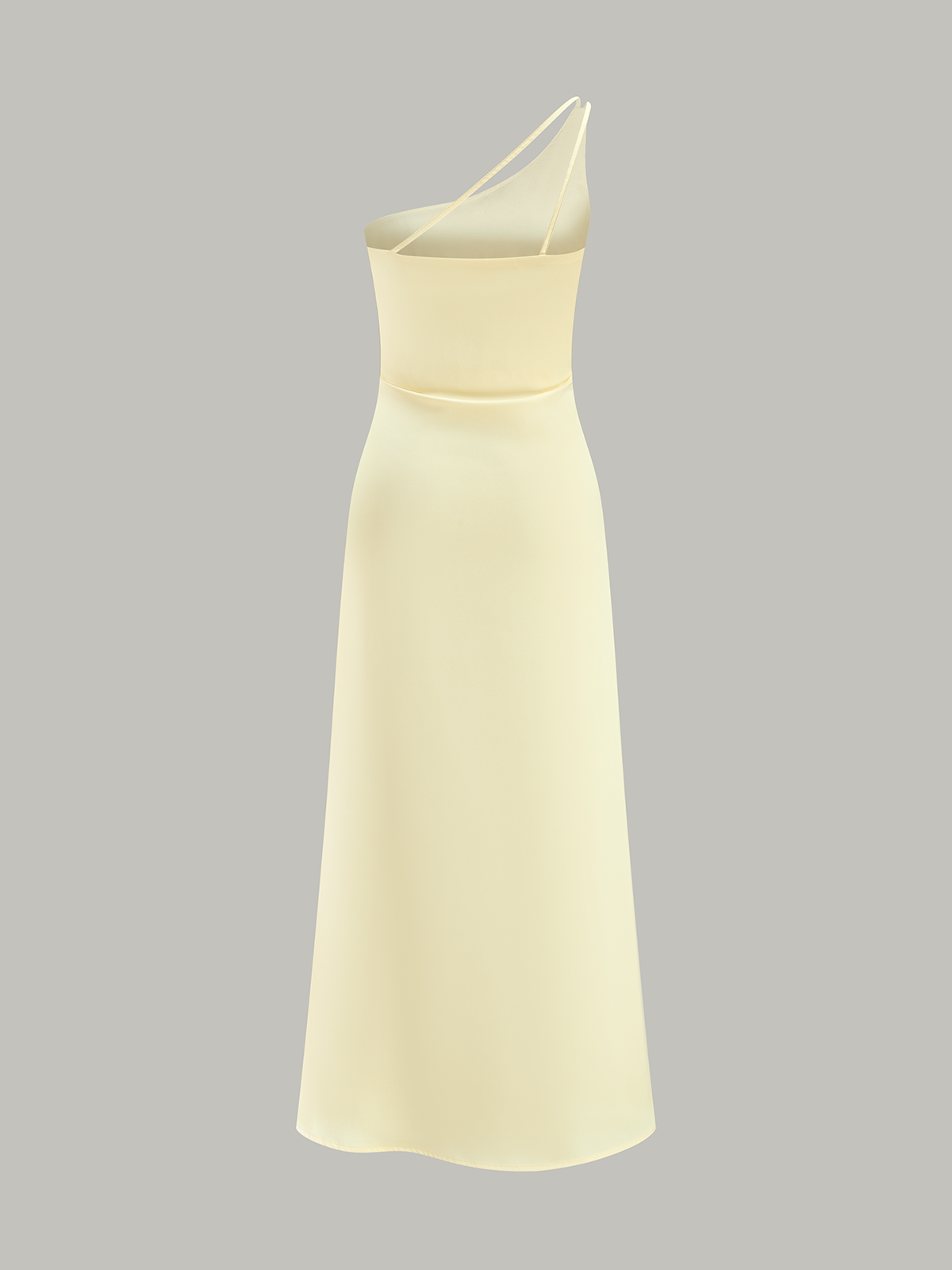 Asymmetrical One-Shoulder Midi Dress-Massicos
