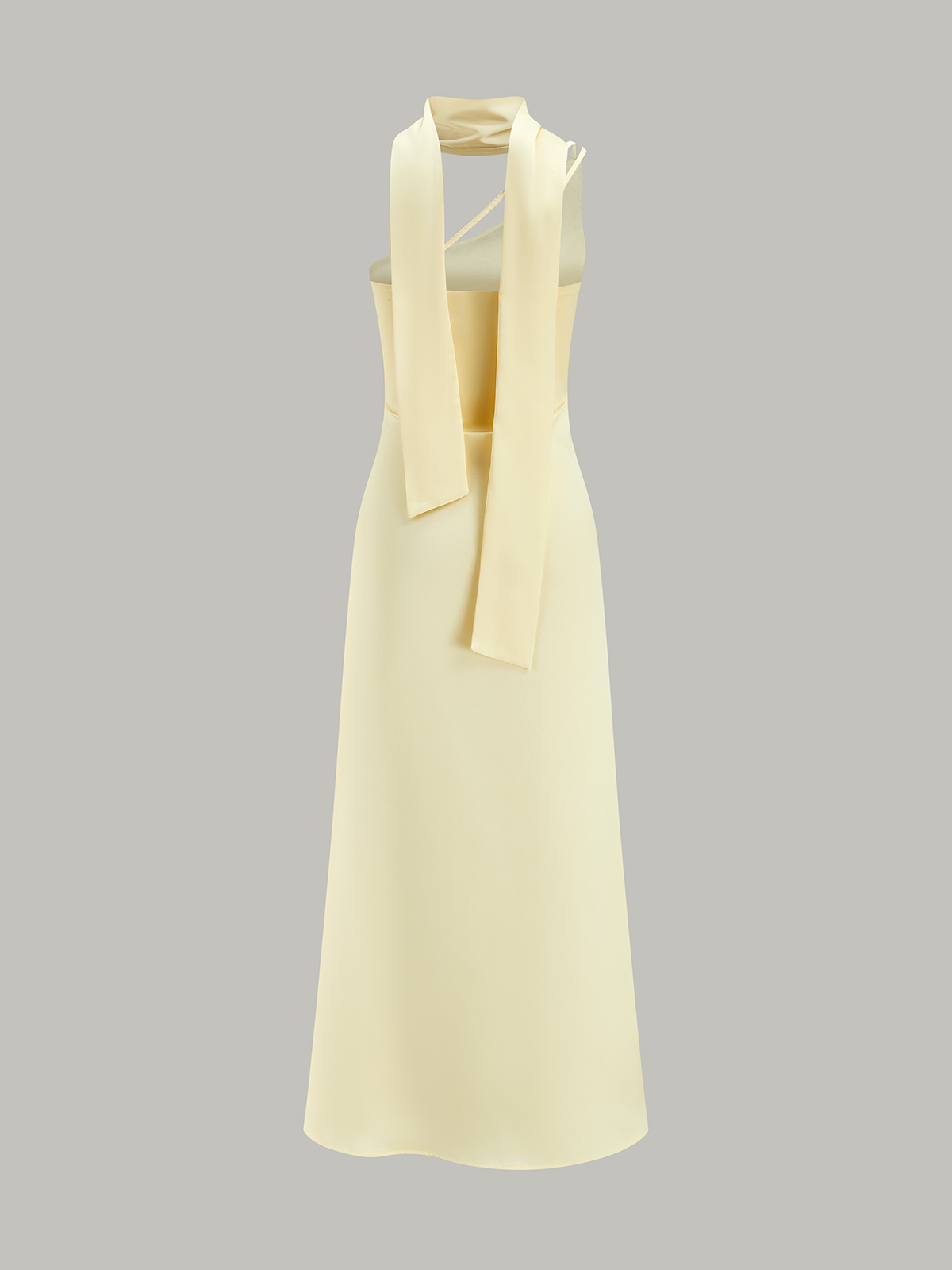 Asymmetrical One-Shoulder Midi Dress-Massicos