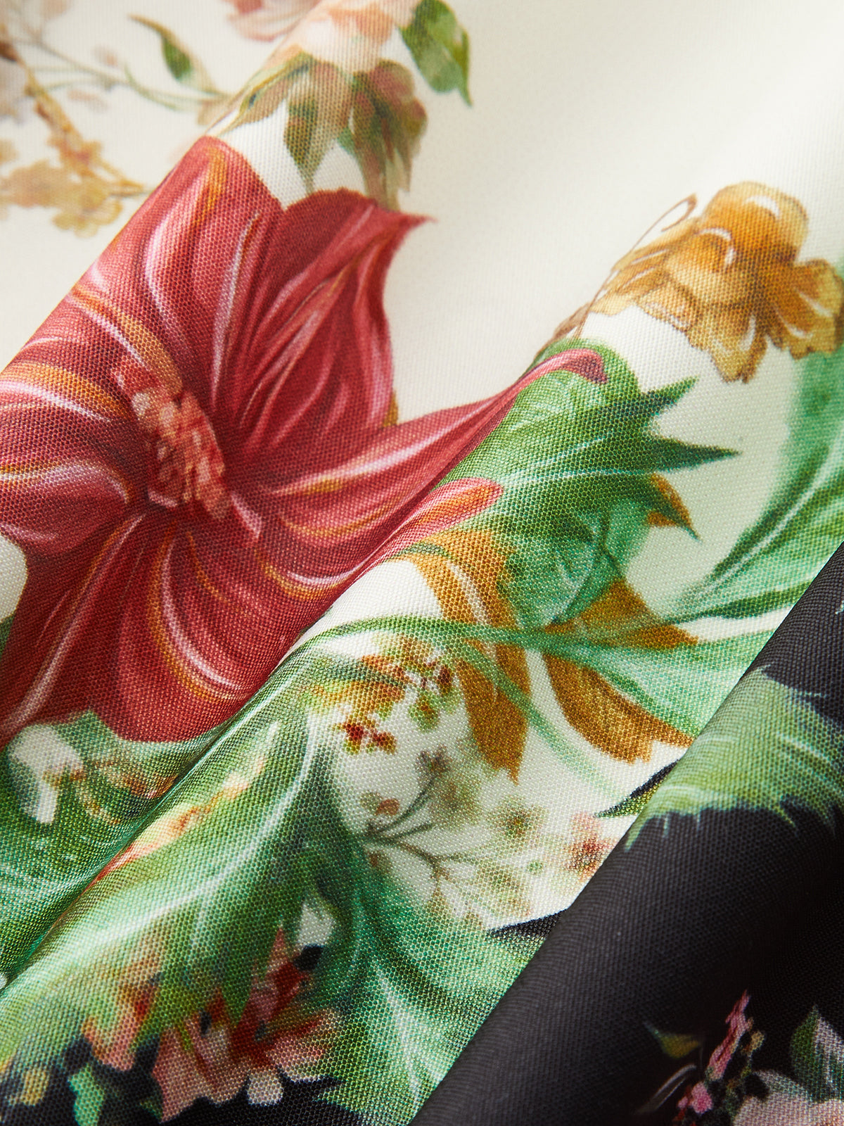 Floral Print Spaghetti Strap Mini Dress-Massicos