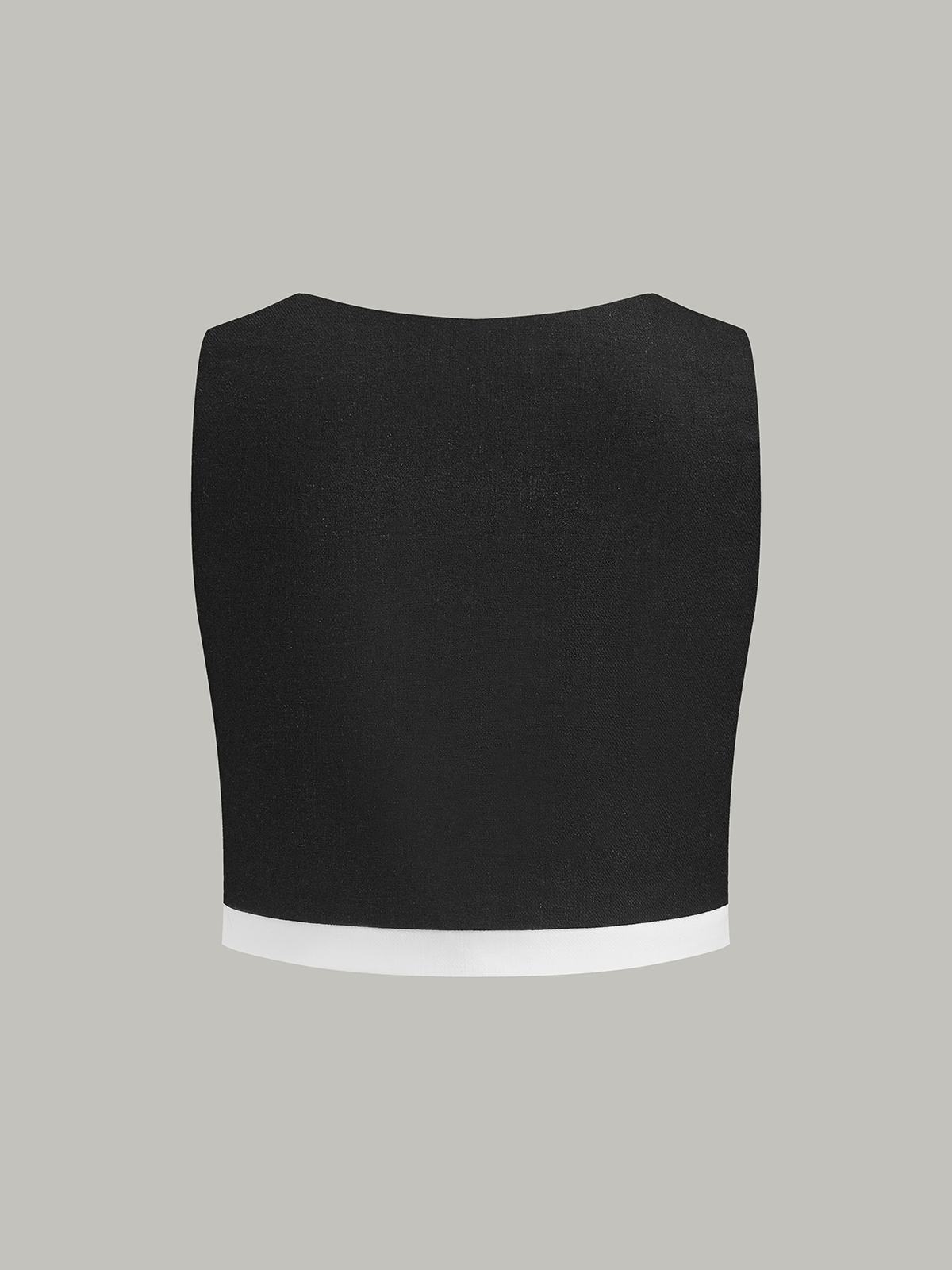 Contrast Trim Skirt Set-Massicos