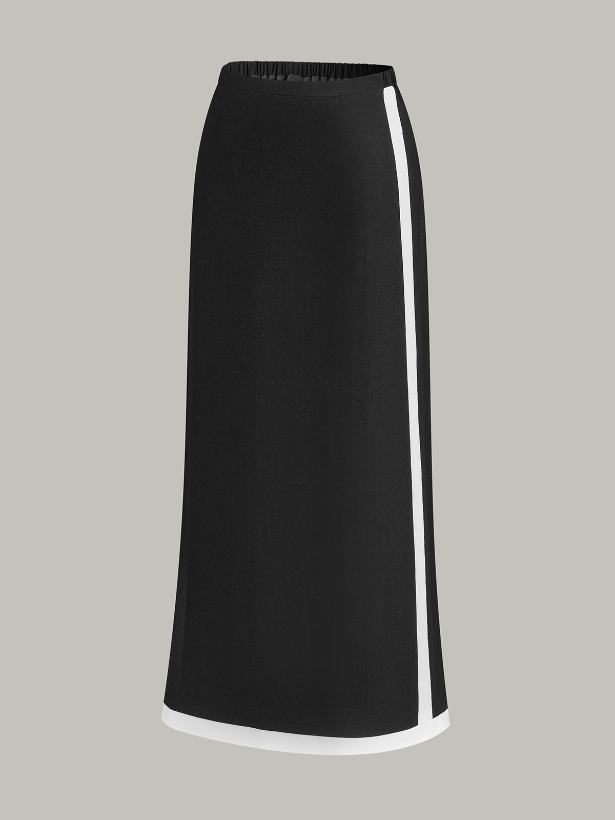 Contrast Trim Skirt Set-Massicos