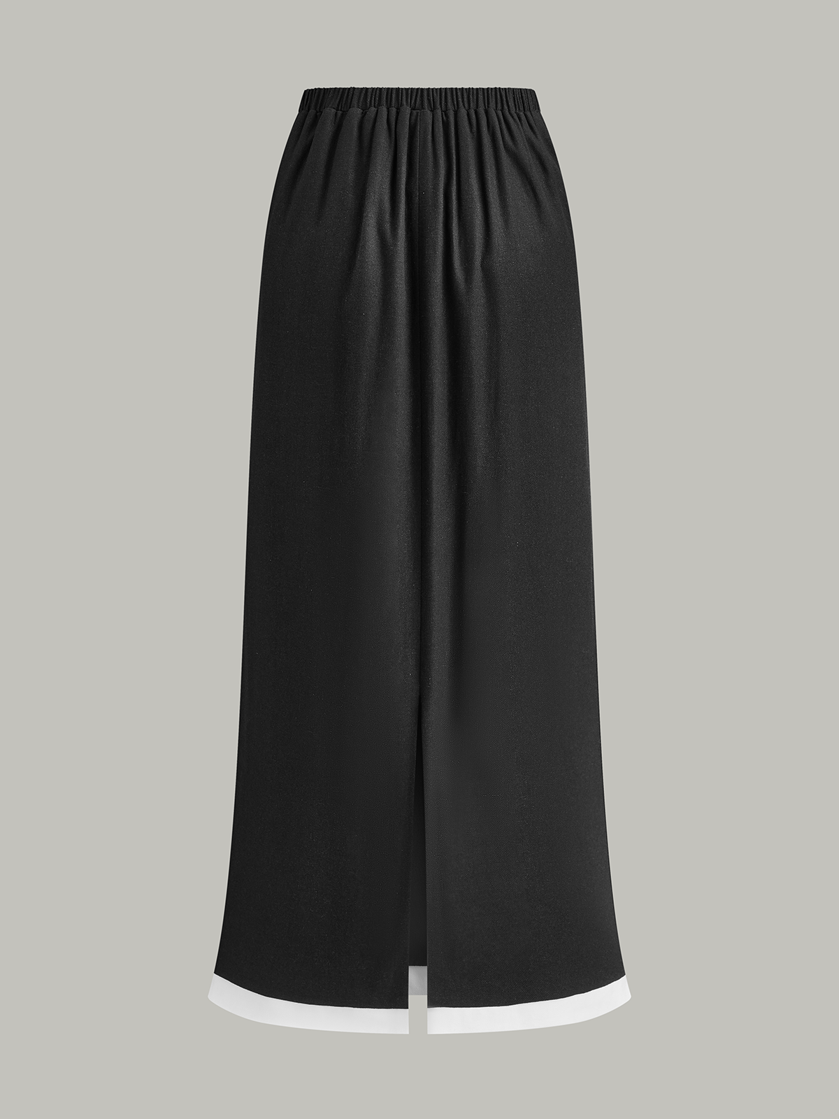 Contrast Trim Skirt Set-Massicos
