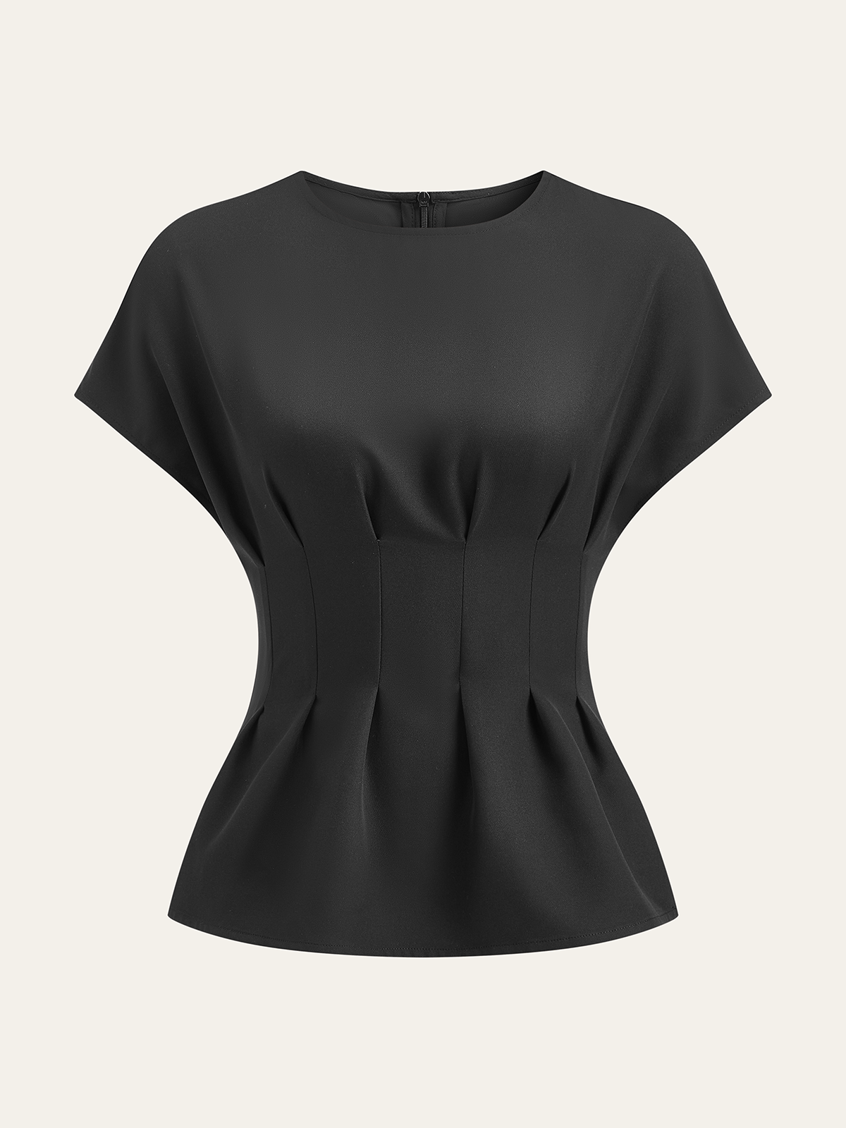 Pleated Waist Top-Massicos
